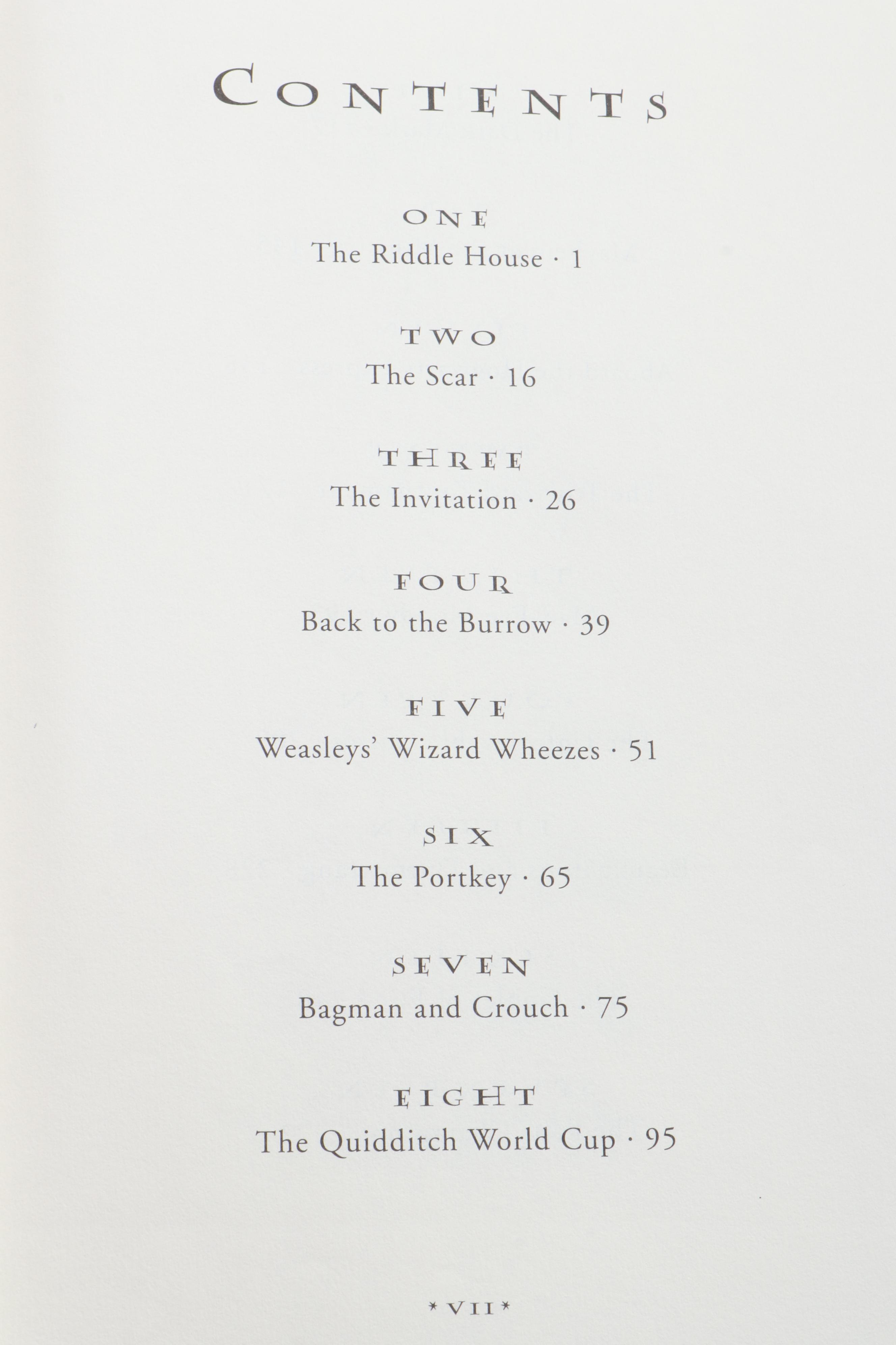 First American Edition "Harry Potter" Partial Series with Dust Jackets