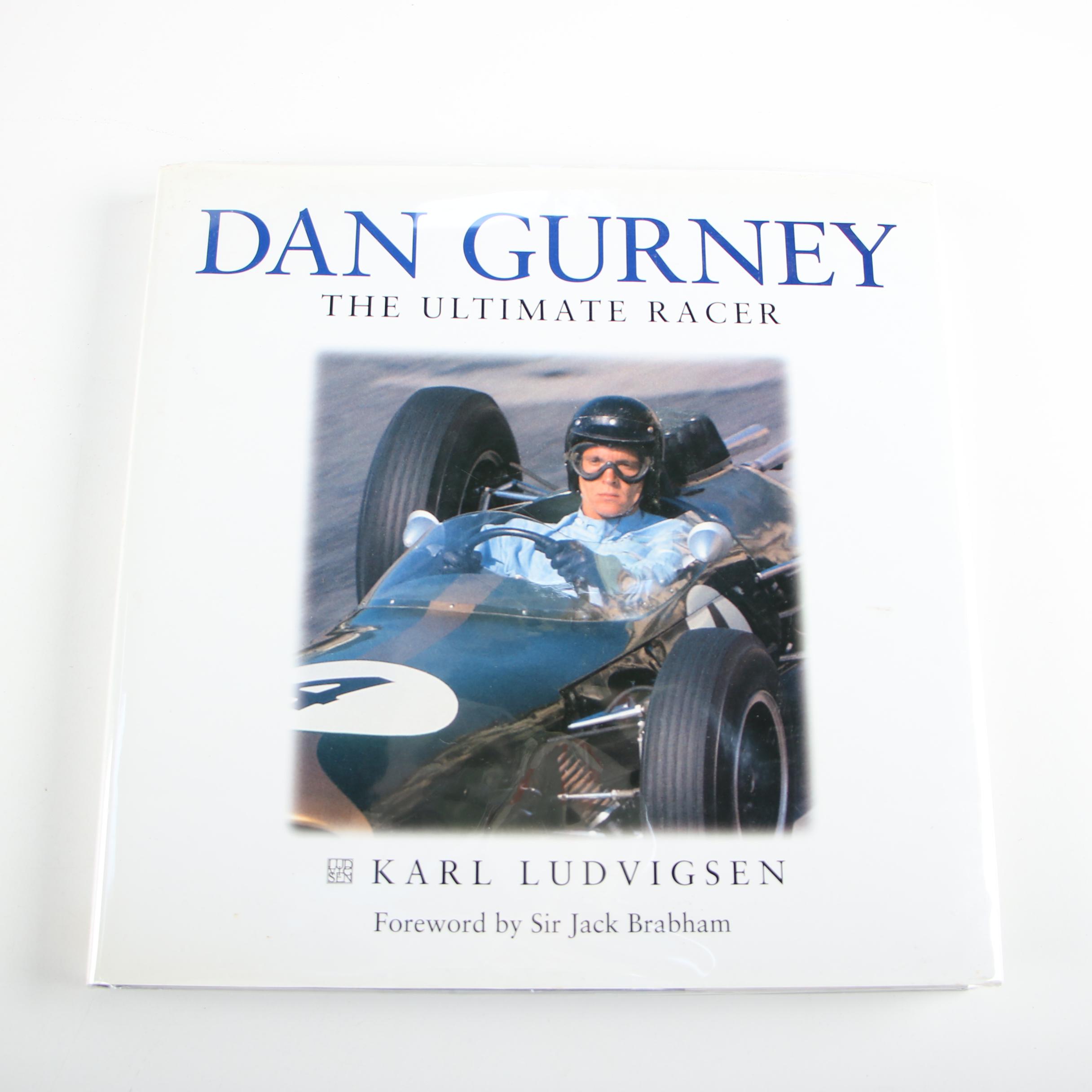 First Edition "Dan Gurney: The Ultimate Racer" with Other Auto Racing Books