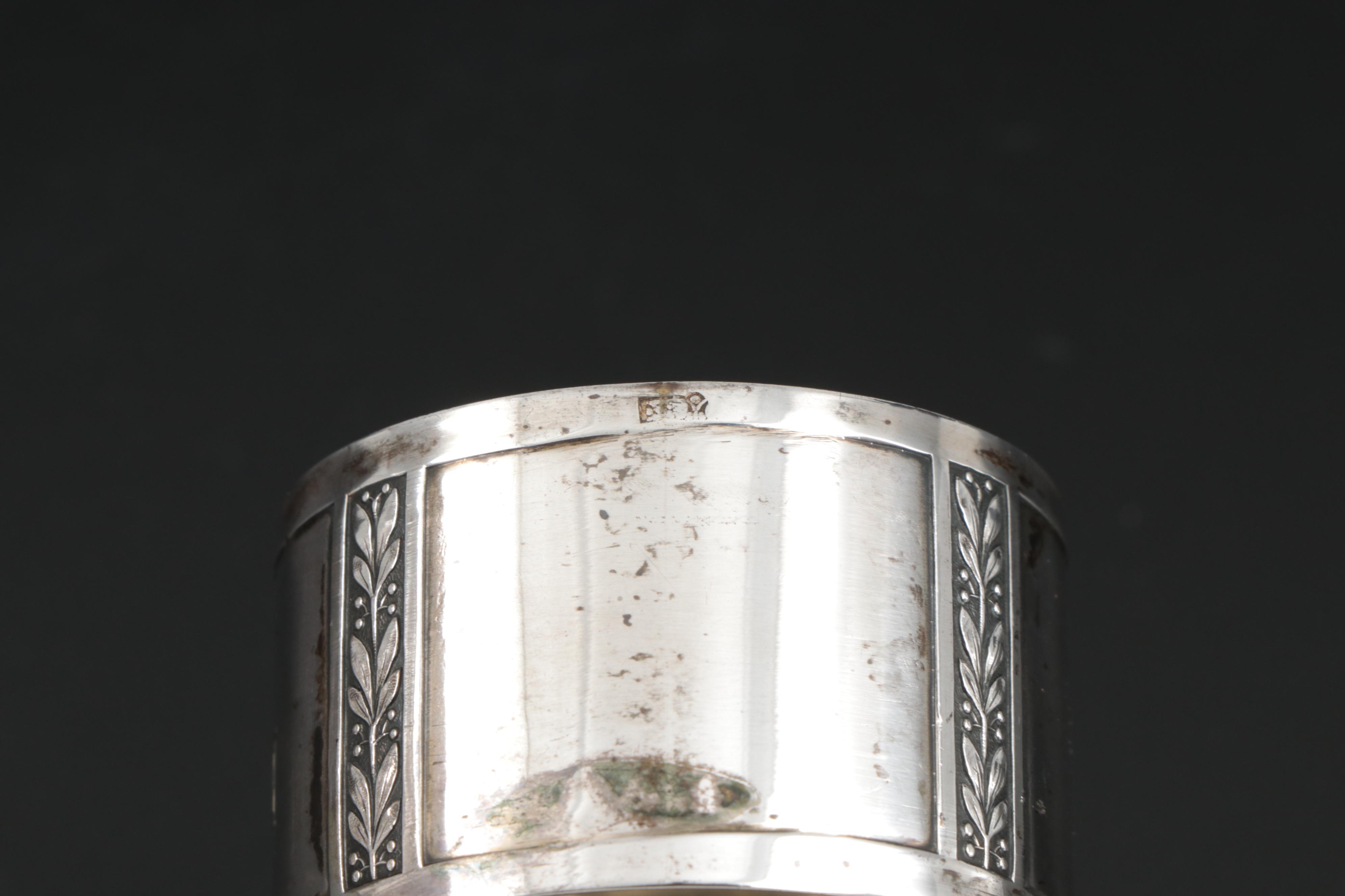 Baldwin & Miller Weighted Sterling Silver Candlestick with Napkin Rings