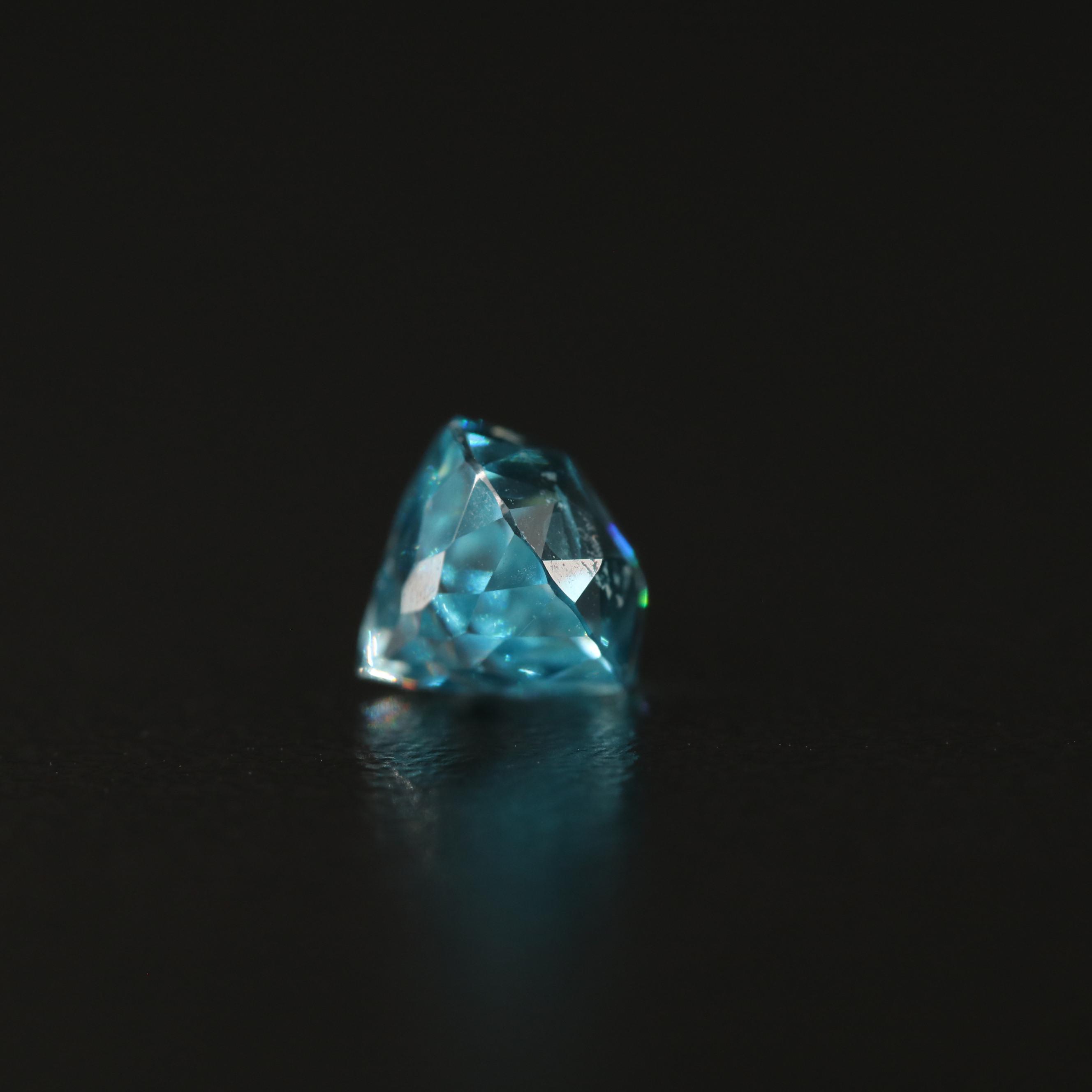 Loose 3.36 CT Oval Faceted Zircon