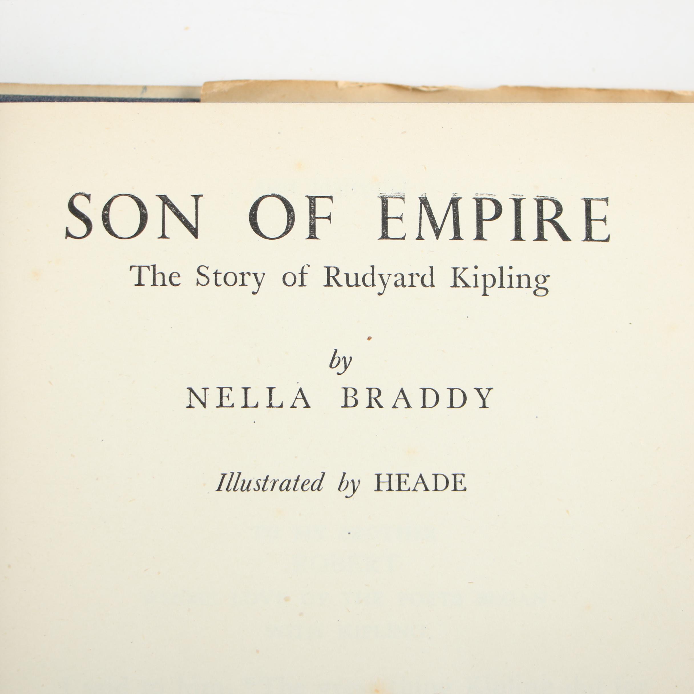 First Edition "Son of Empire: The Story of Rudyard Kipling" with Anthologies