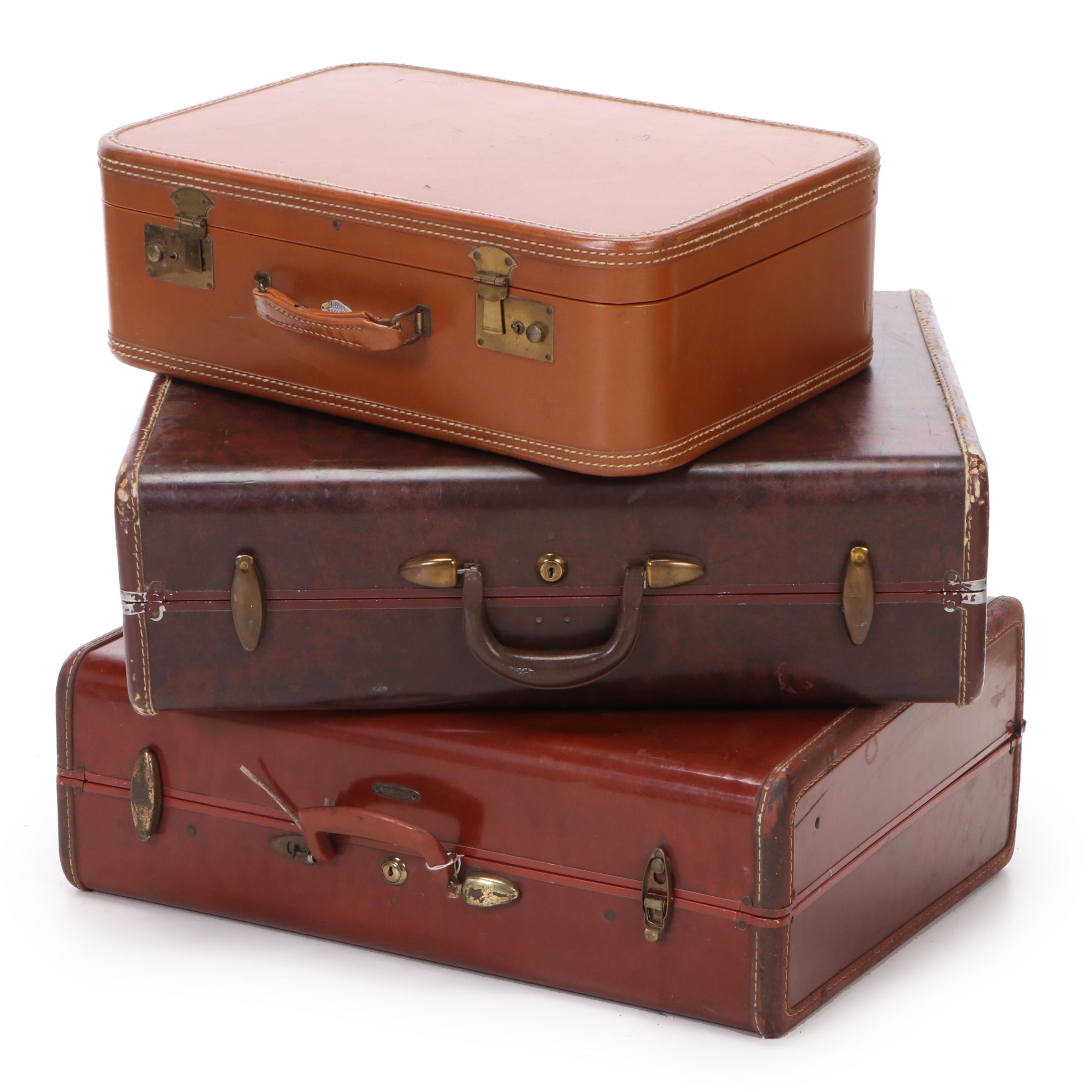 Samsonite and Belber Neolite Suitcases, Mid to Late 20th Century