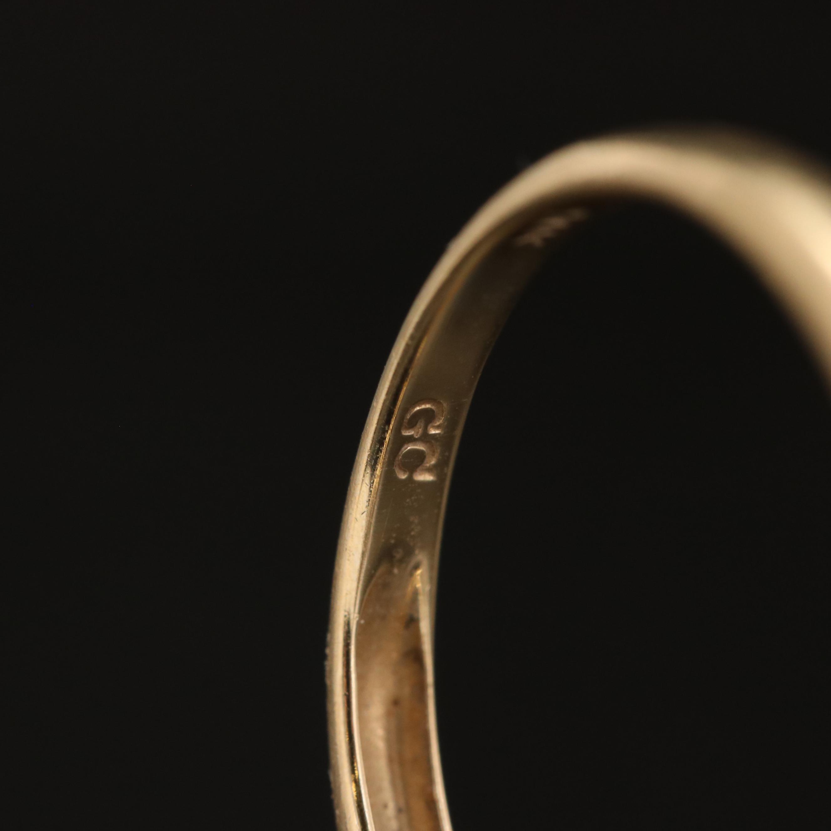 14K Gadolinium Gallium Garnet and Alexandrite Ring