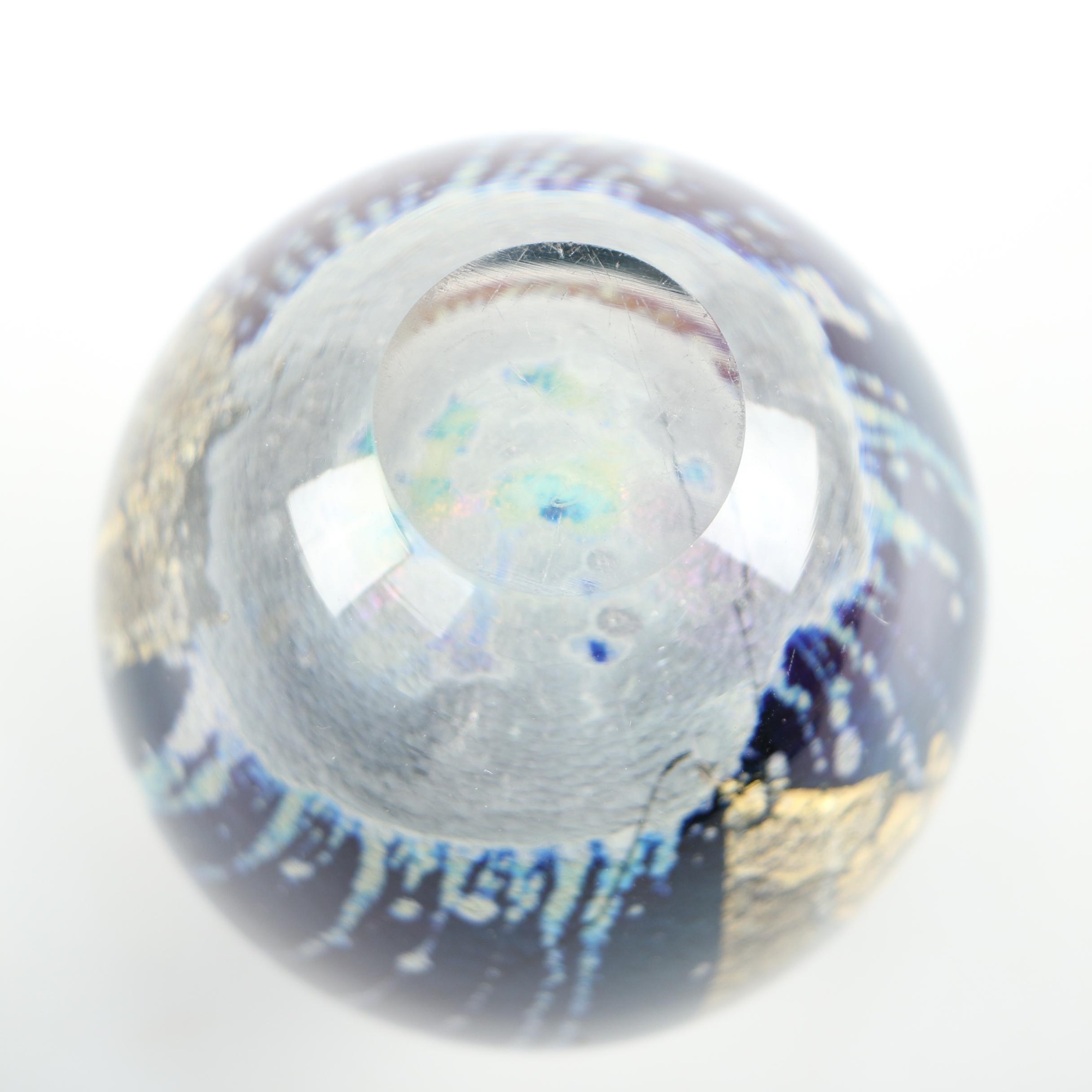 Robert Eickholt Blown Glass Perfume Bottle, 1988