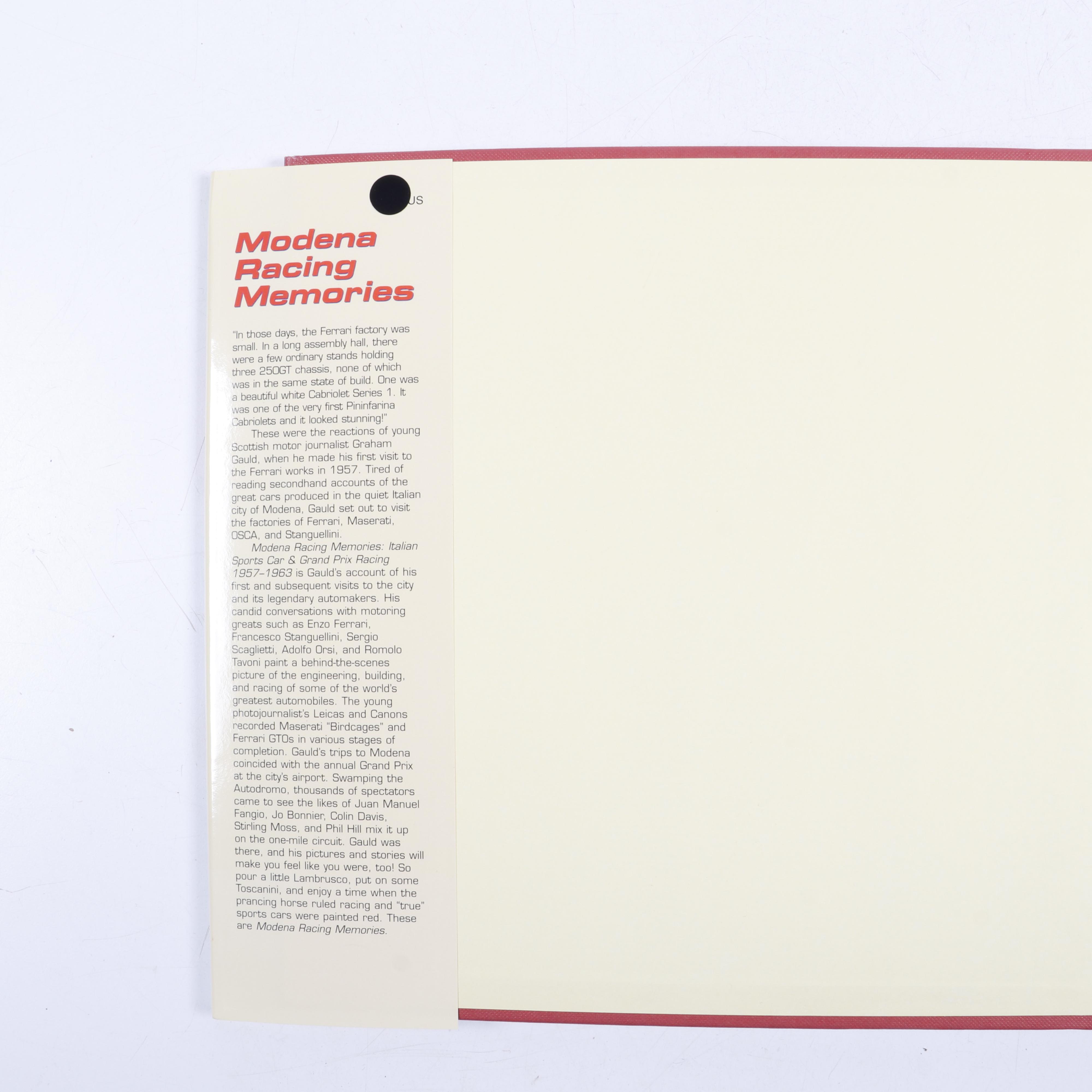 Signed First Edition "Ecurie Ecosse" with "Modena Racing Memories" by G. Gauld