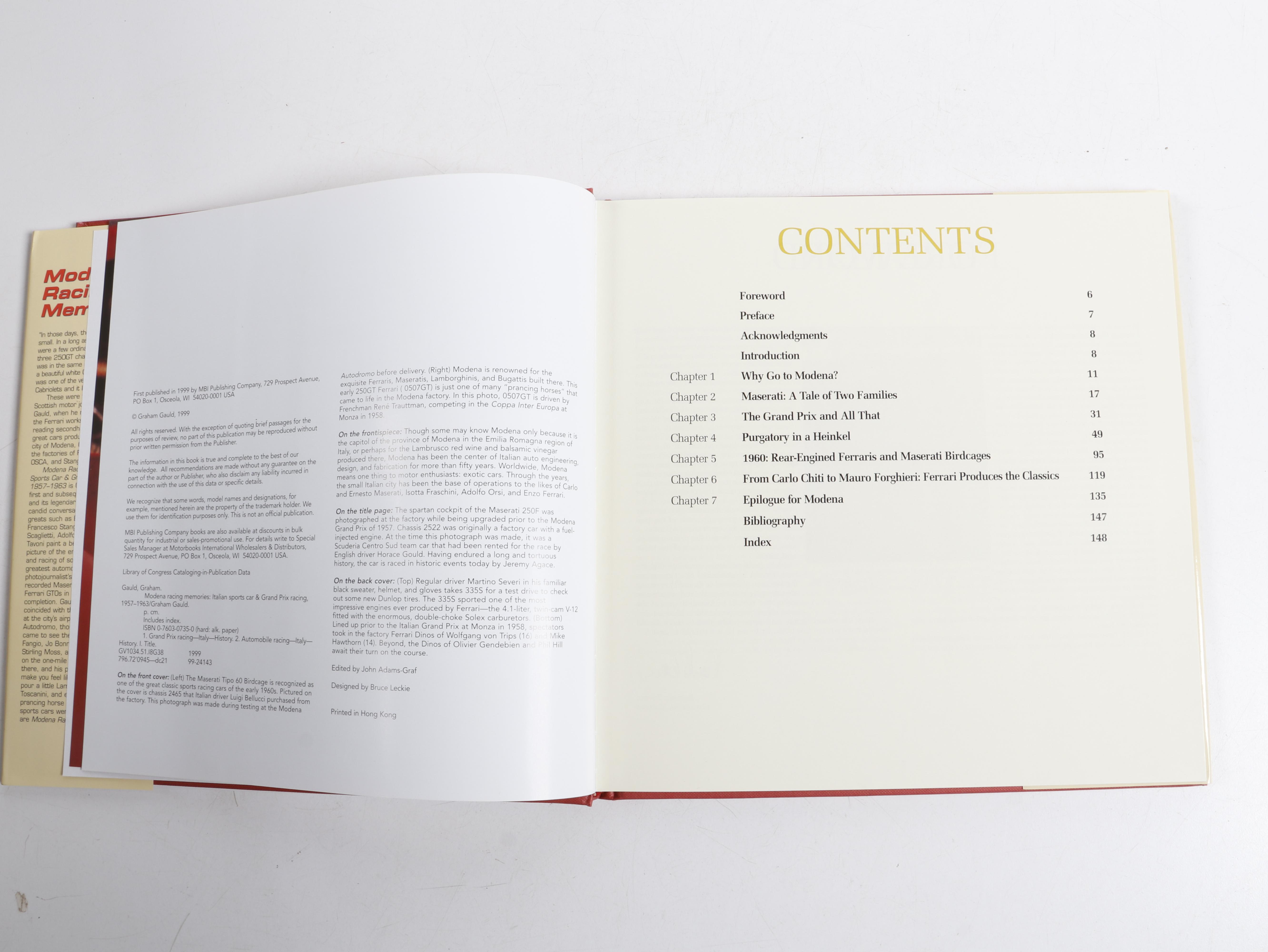 Signed First Edition "Ecurie Ecosse" with "Modena Racing Memories" by G. Gauld