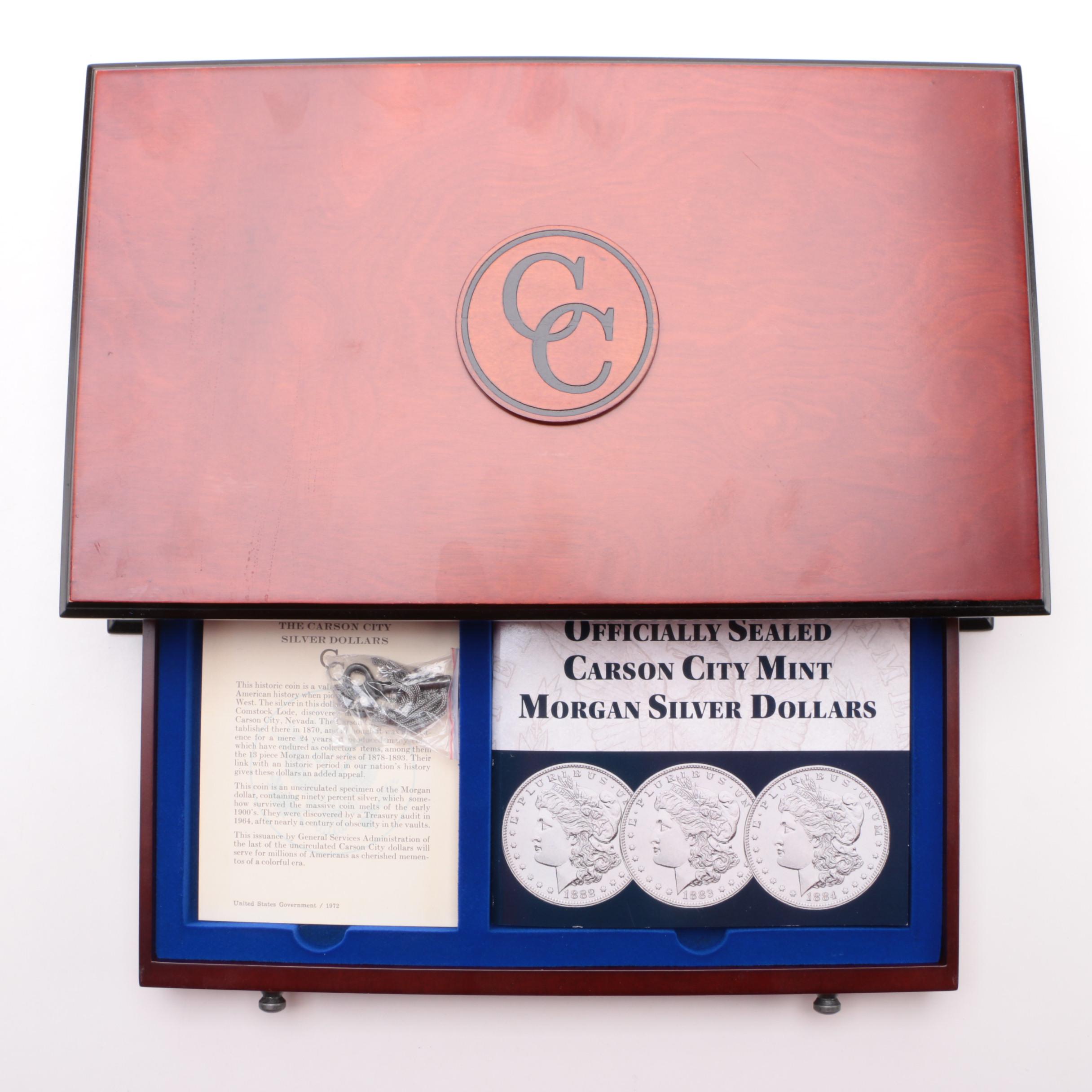 Better Date GSA 1882-CC, 1883-CC and 1884-CC Uncirculated Morgan Silver Dollars