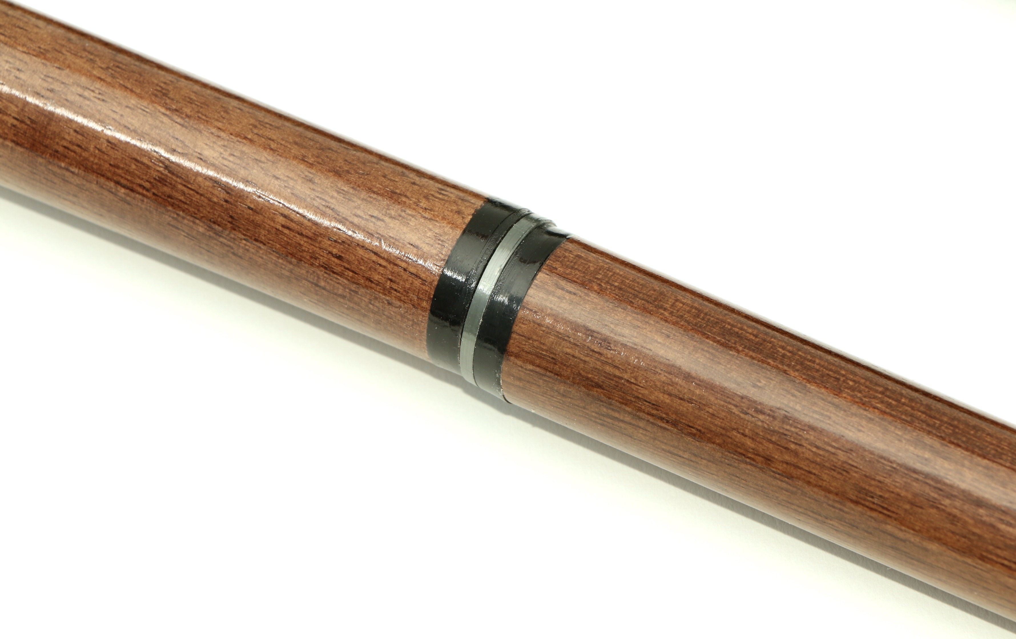 Wood and Brass Figural Walking Canes, with Bridges Glass Door Knob Walking Stick