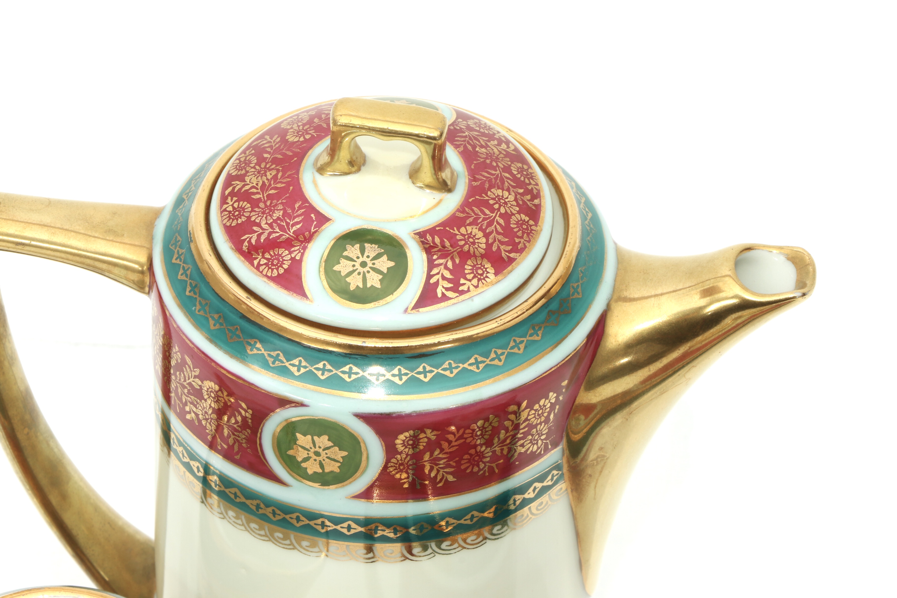 Pirkenhammer Royal Vienna Style Coffee Service, Early 20th Century