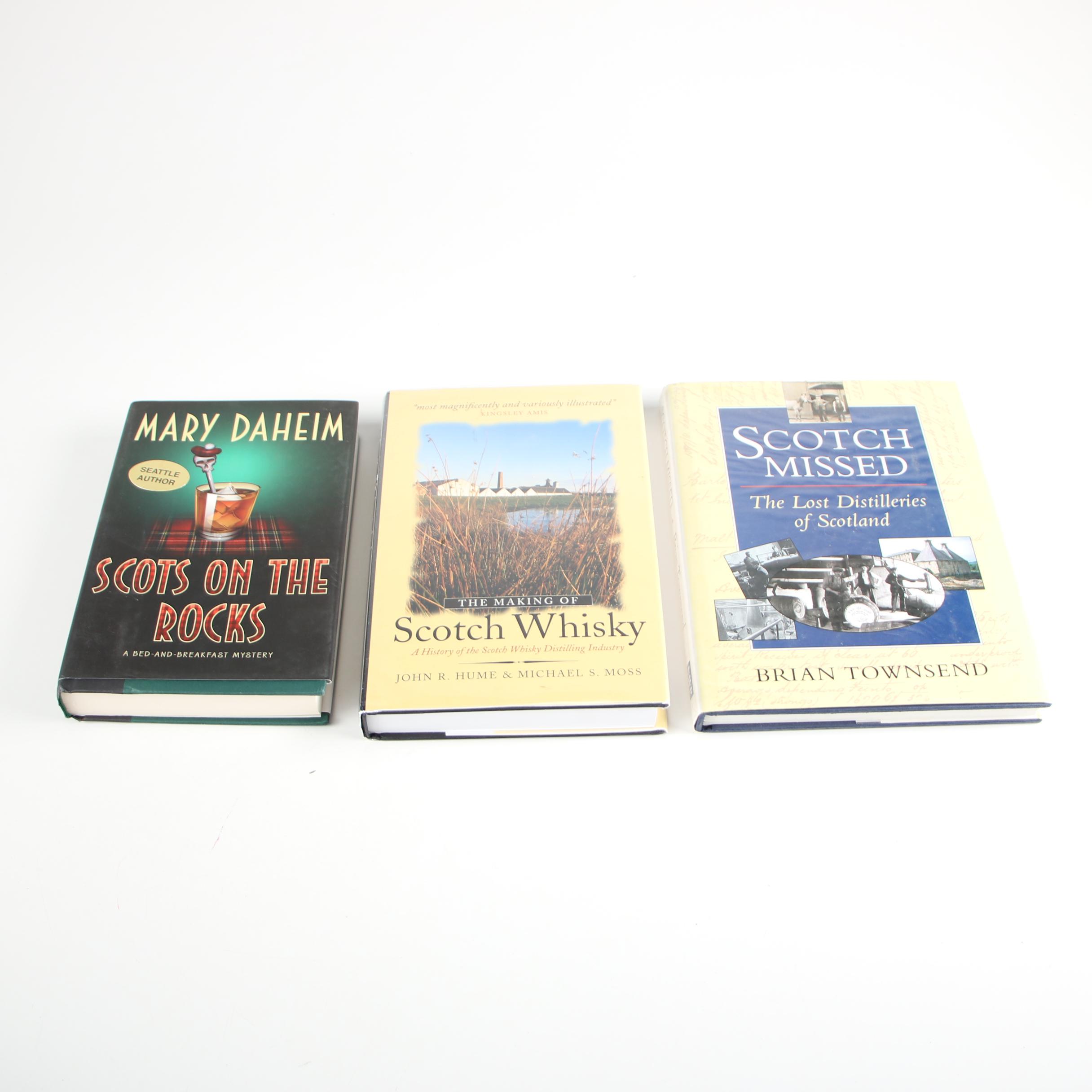 First Edition "Peat Smoke and Spirit" by Jefford with Other Scotch Whisky Books