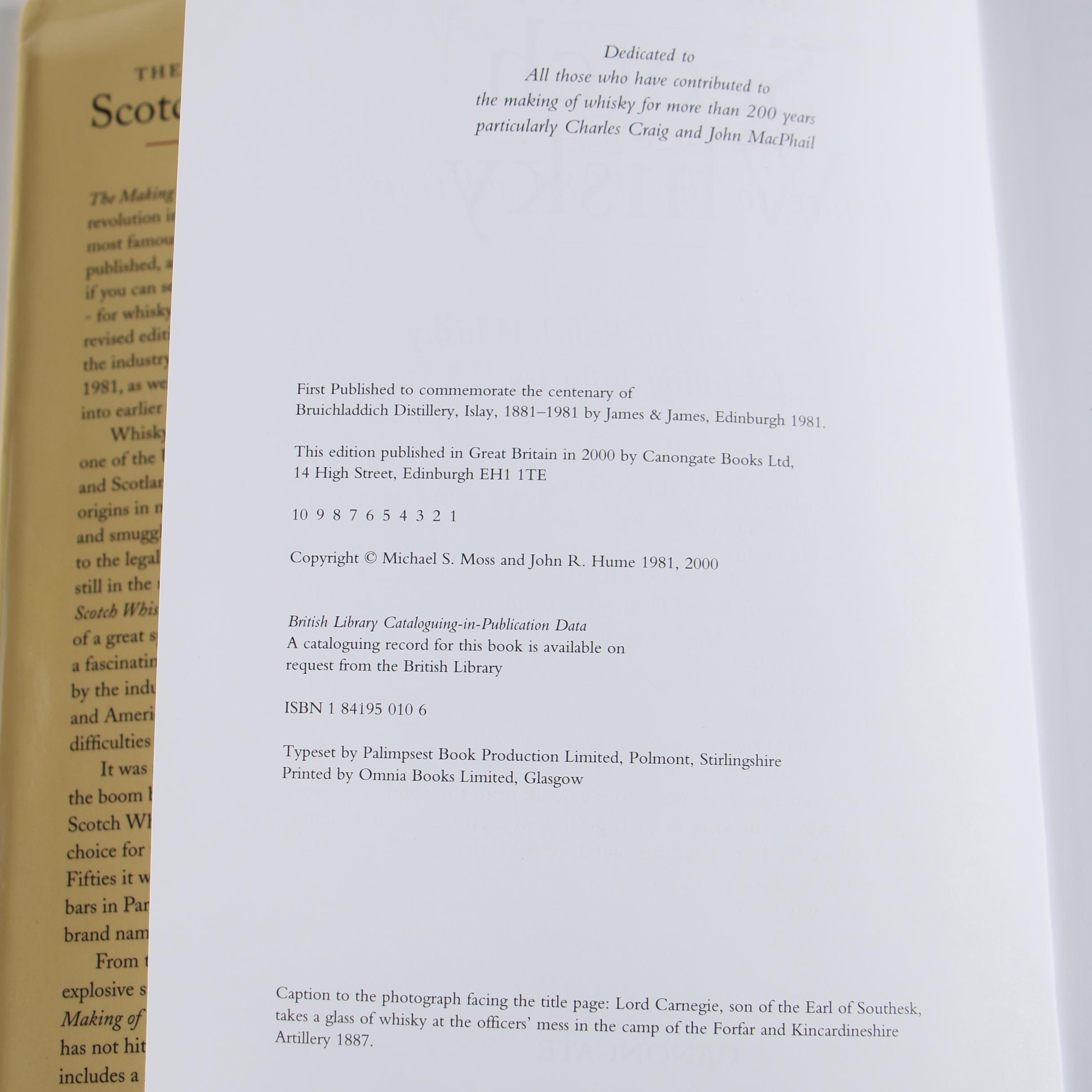 First Edition "Peat Smoke and Spirit" by Jefford with Other Scotch Whisky Books