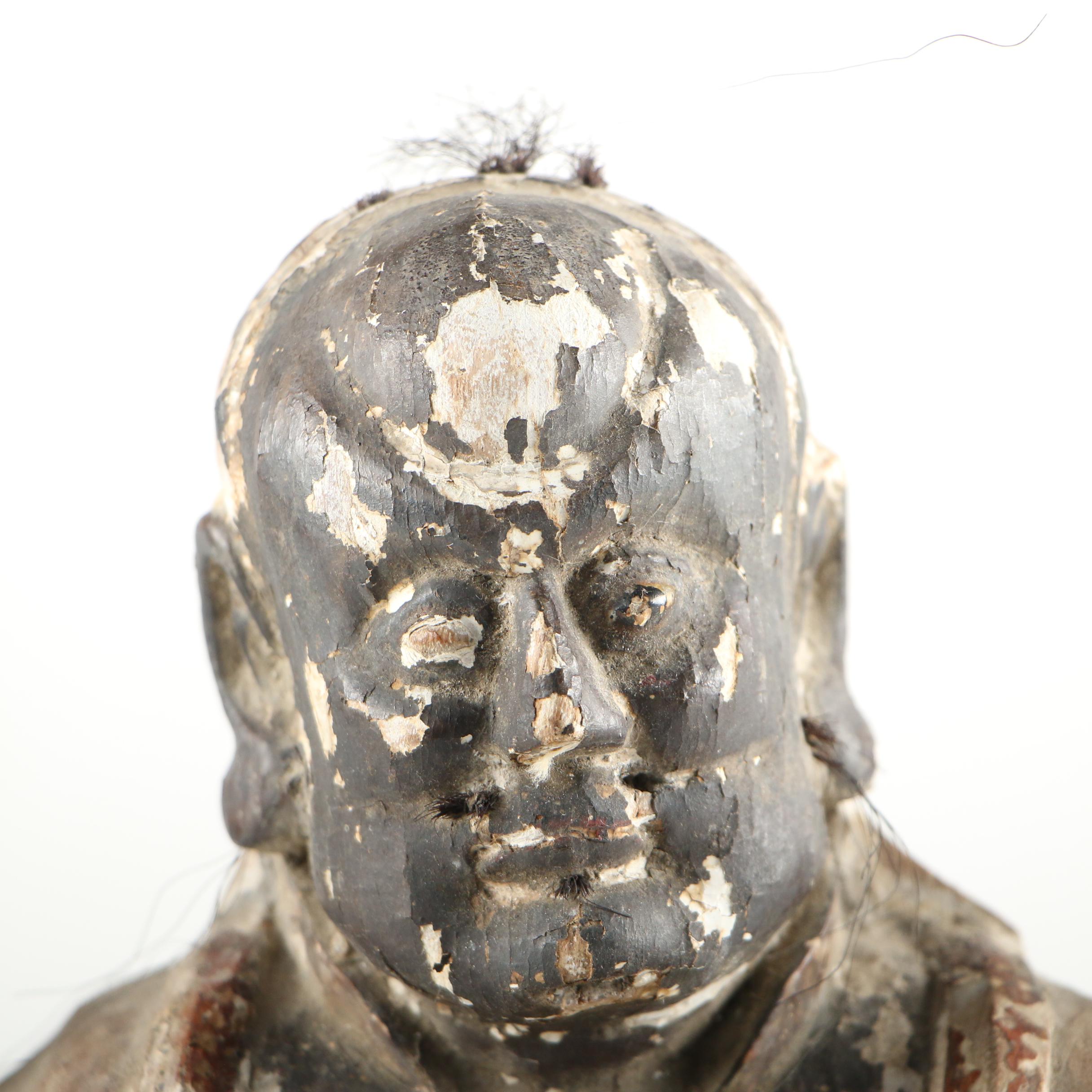 Japanese Wooden Statue of Daikokuten, 19th Century