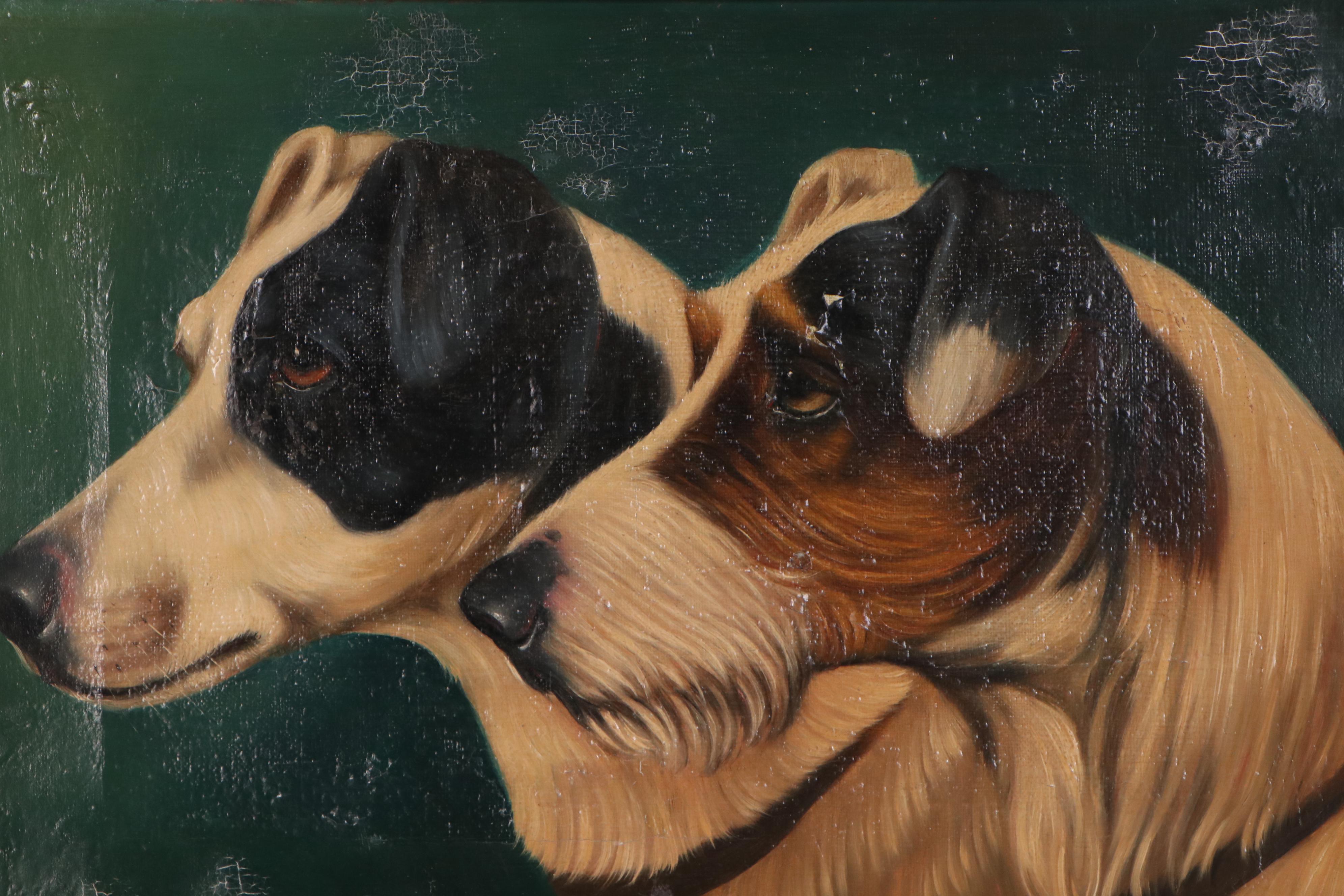 Canine Oil Painting "Venom & Viper"