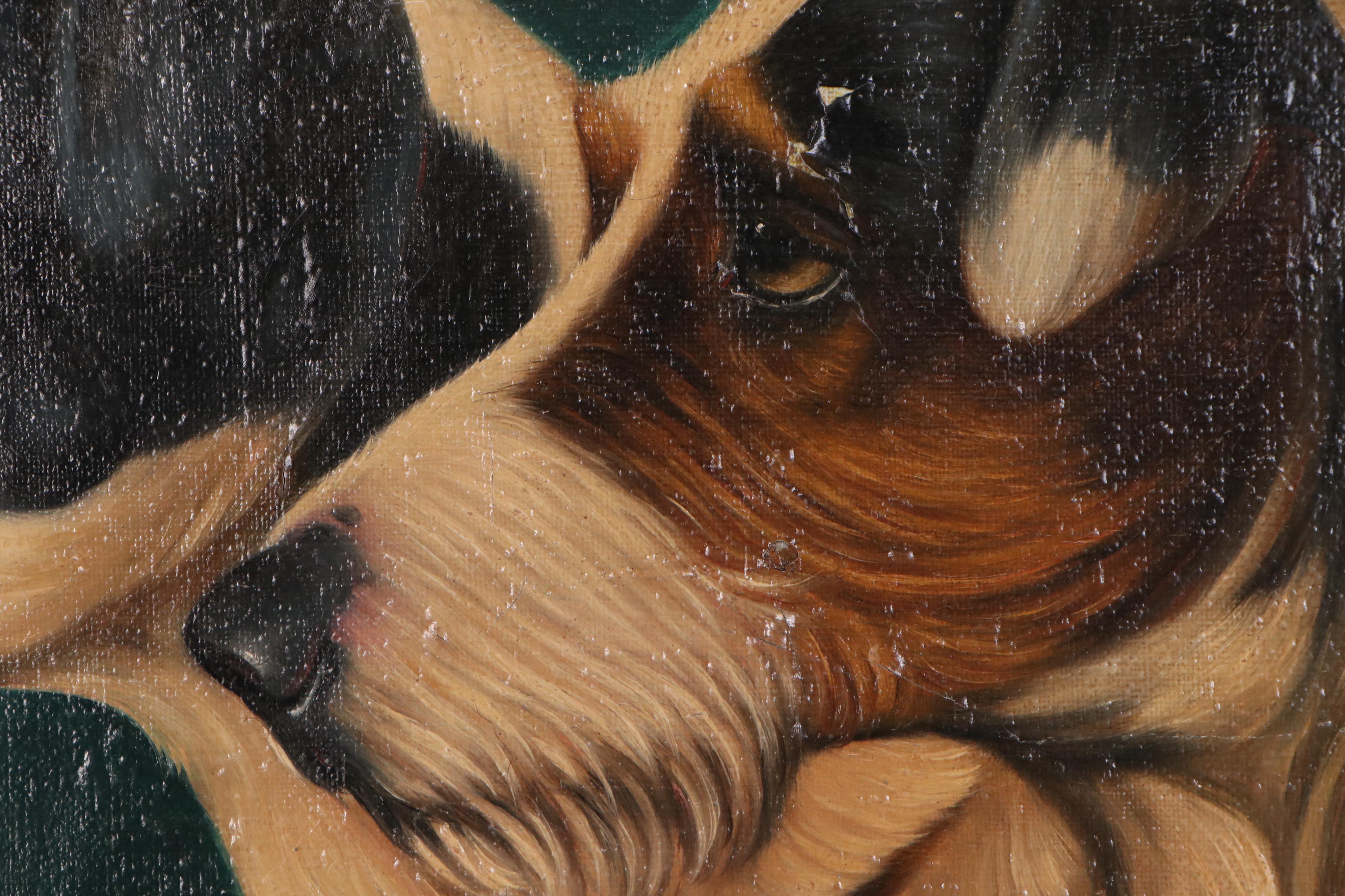 Canine Oil Painting "Venom & Viper"