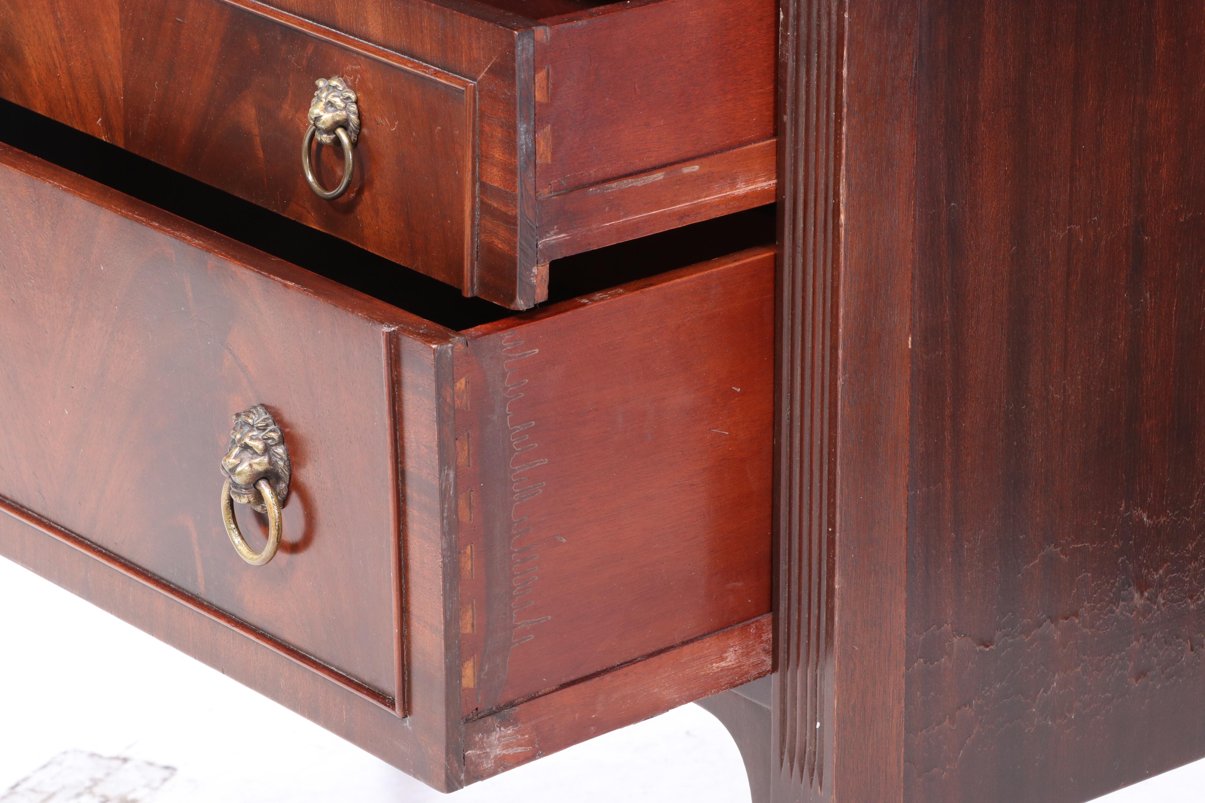 J.K. Rishel Furniture Co. Federal Style Mahogany Dome-Top China Cabinet