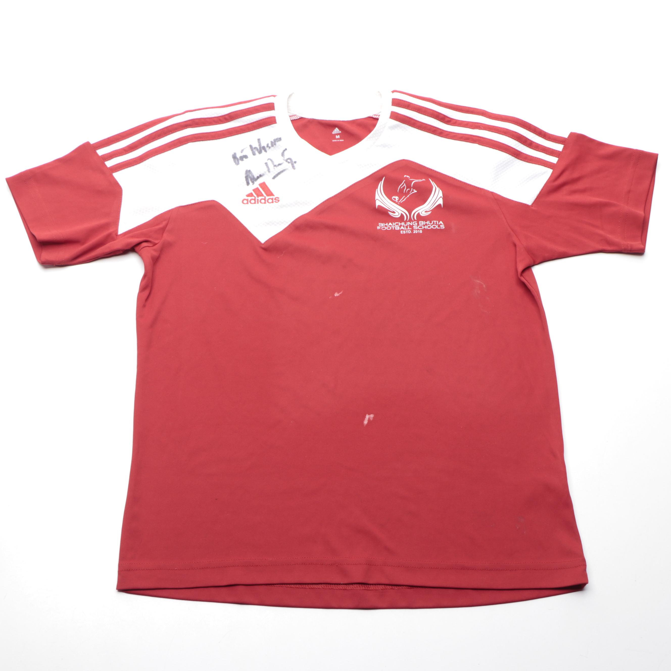 Indian Soccer Super League Signed Adidas Ball, FC Pune City, and Other Jerseys