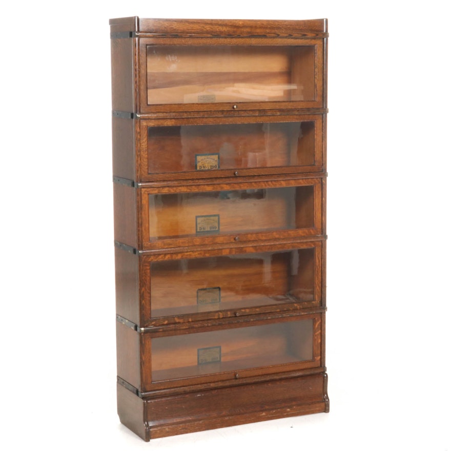 Globe-Wernicke Oak Barrister's Bookcase, Early to Mid 20th Century