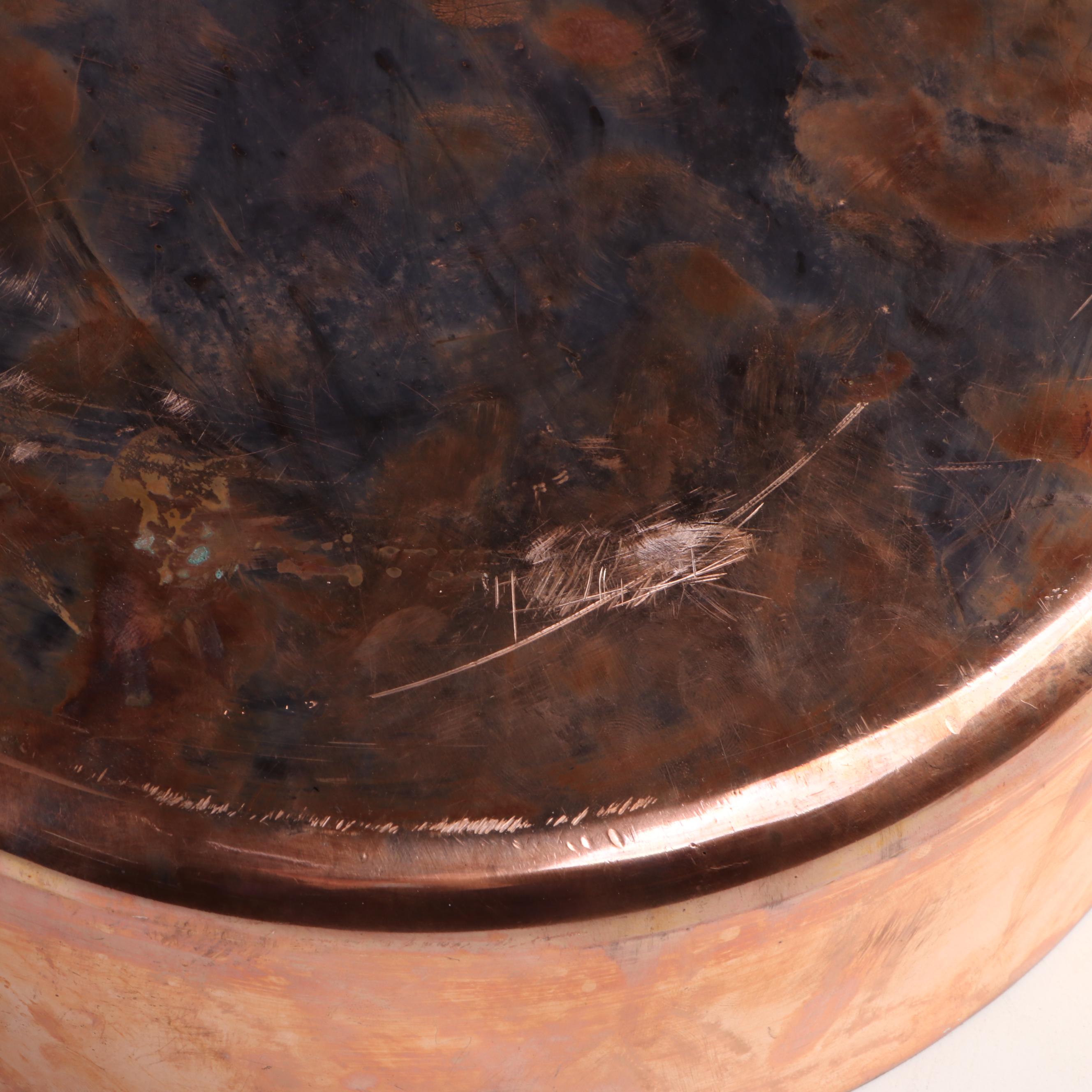 Lamalle French Copper and Brass Handled Cookware, Mid to Late 20th Century