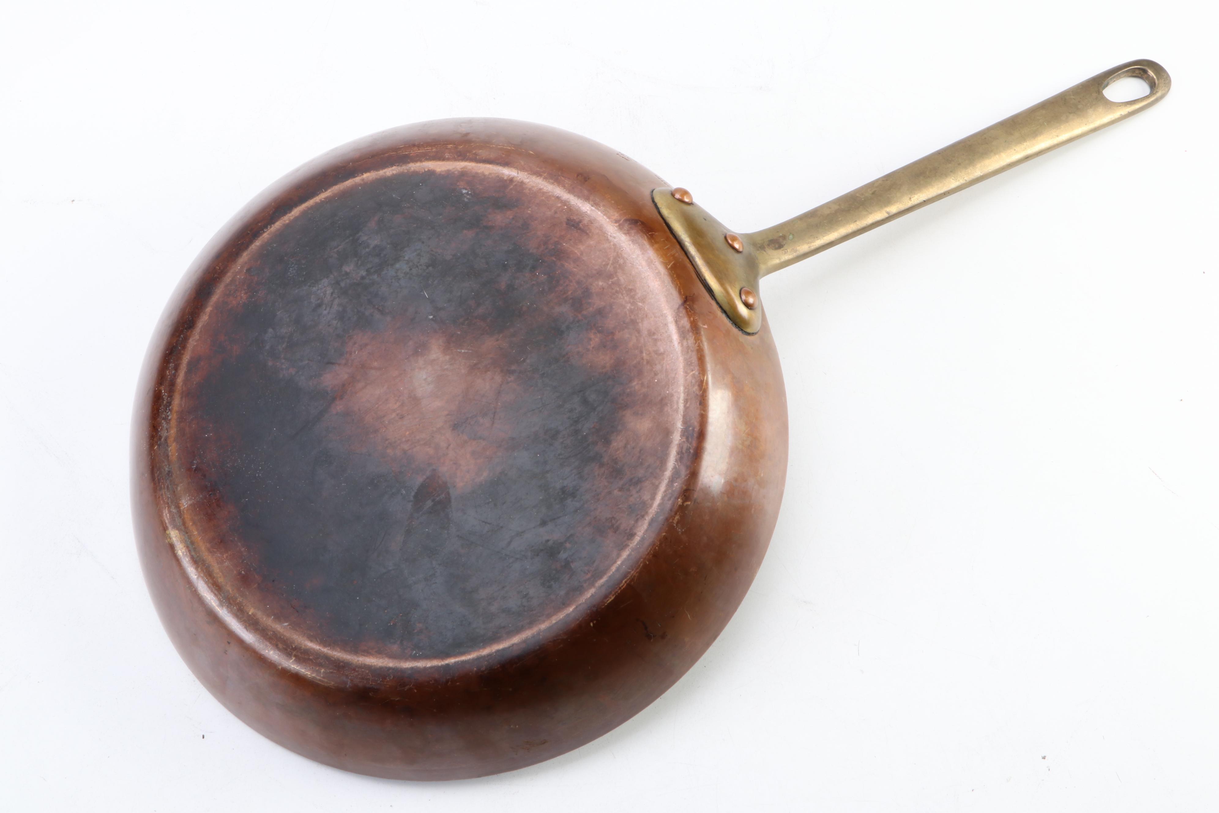 Lamalle French Copper and Brass Handled Cookware, Mid to Late 20th Century