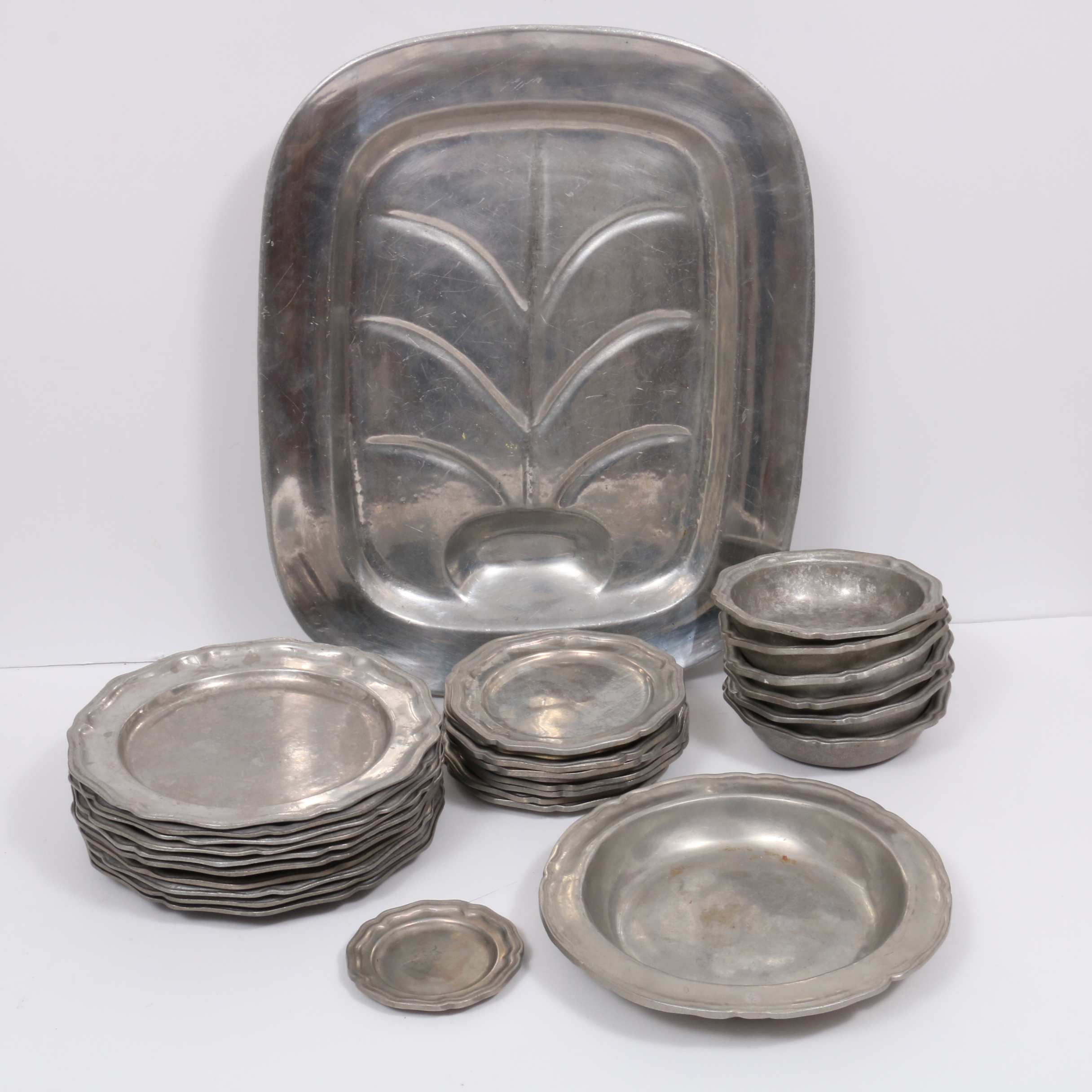 Wilton Pewter Dinnerware and Platter