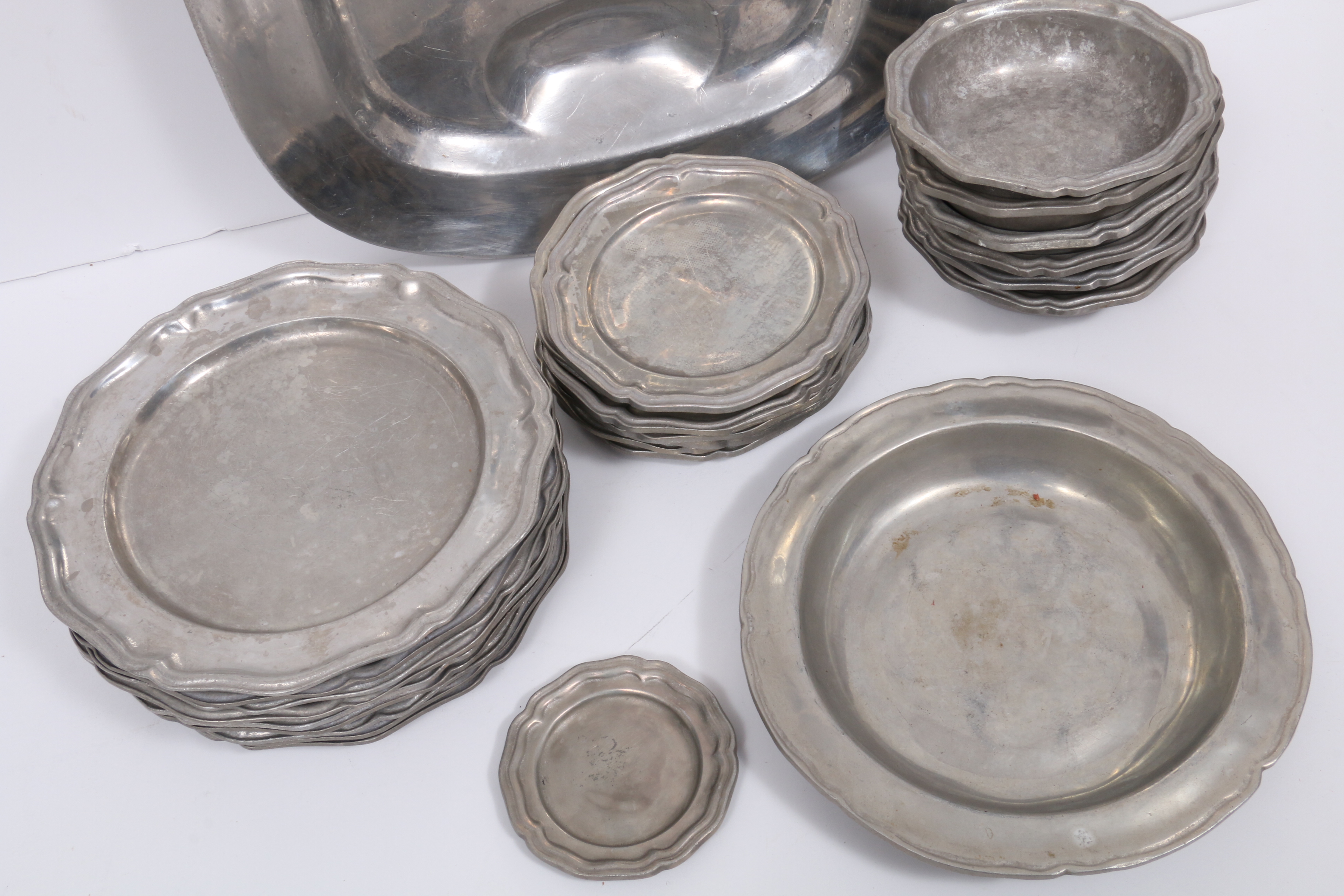 Wilton Pewter Dinnerware and Platter