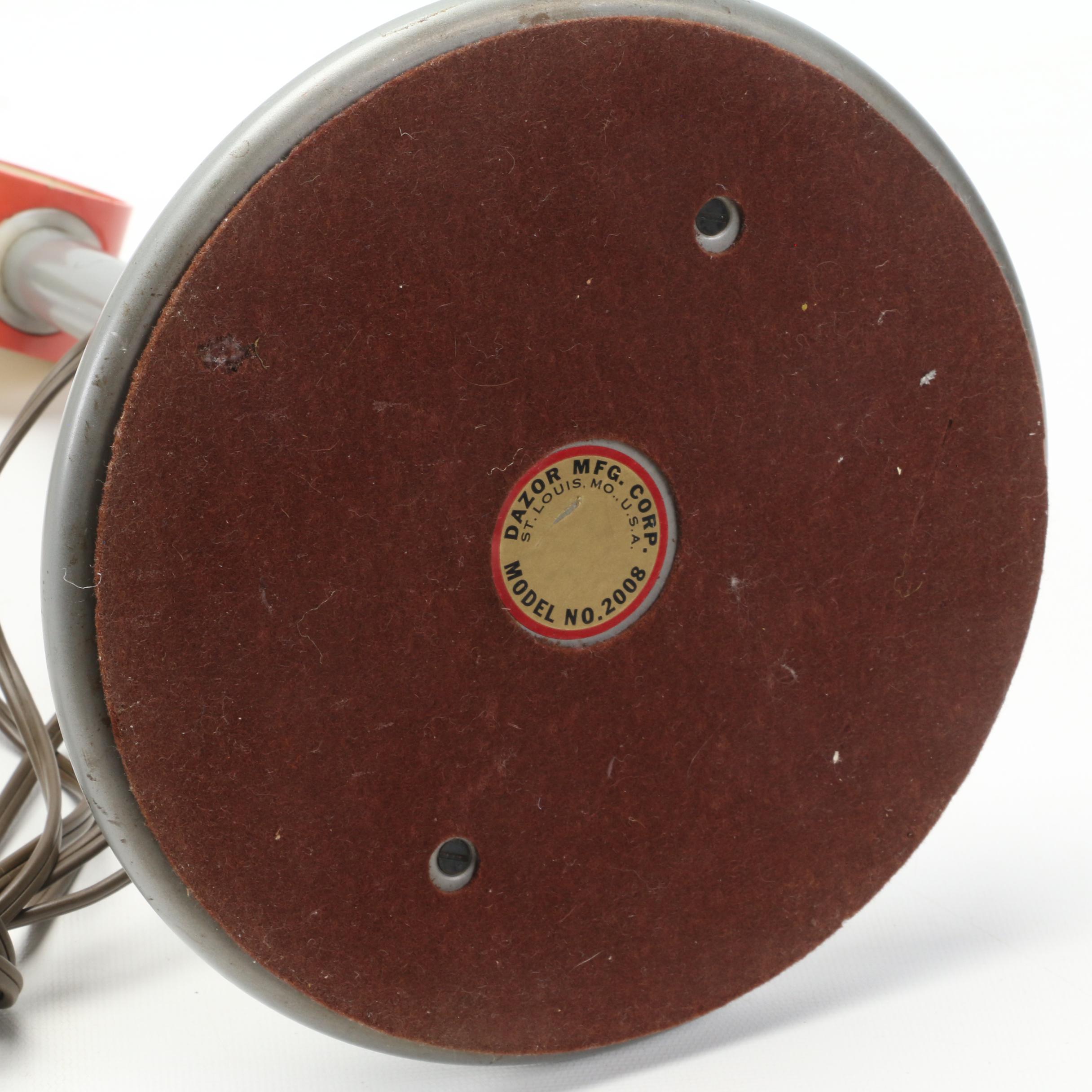 Dazor Mfg. Corp. Model 2008 "Spaceship" Desk Lamps