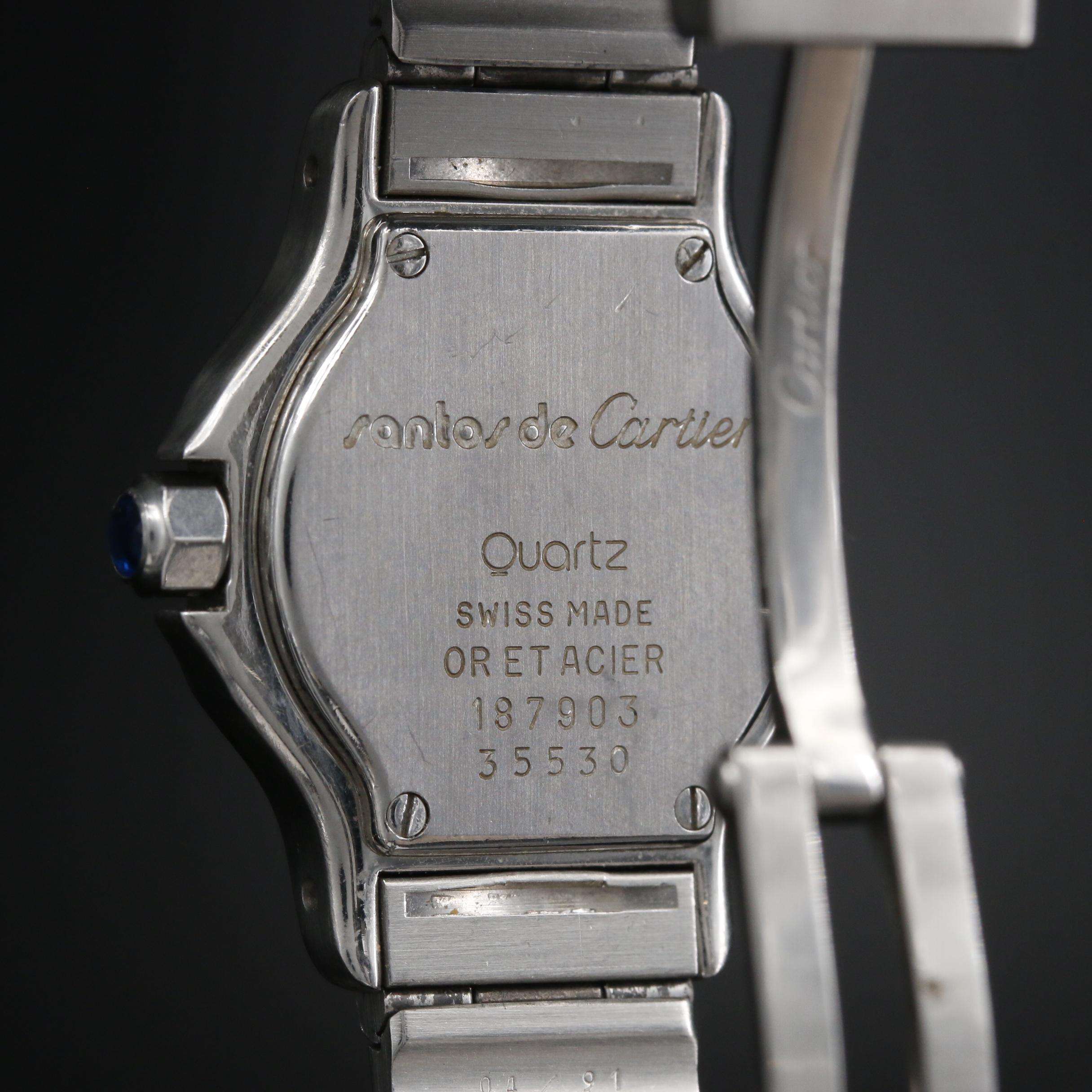 Cartier Santos "Octagon" 18K and Stainless Steel Quartz Watch