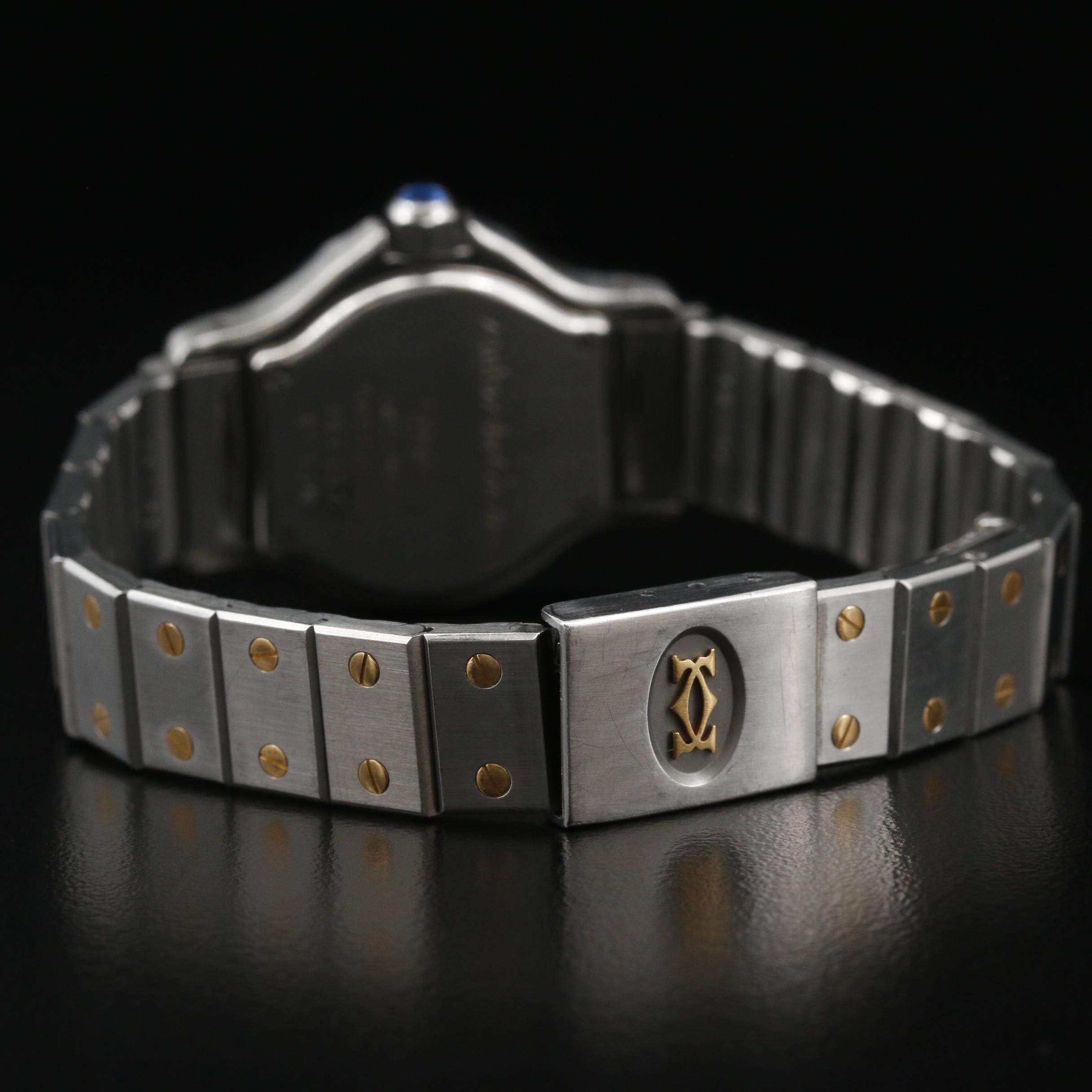 Cartier Santos "Octagon" 18K and Stainless Steel Quartz Watch