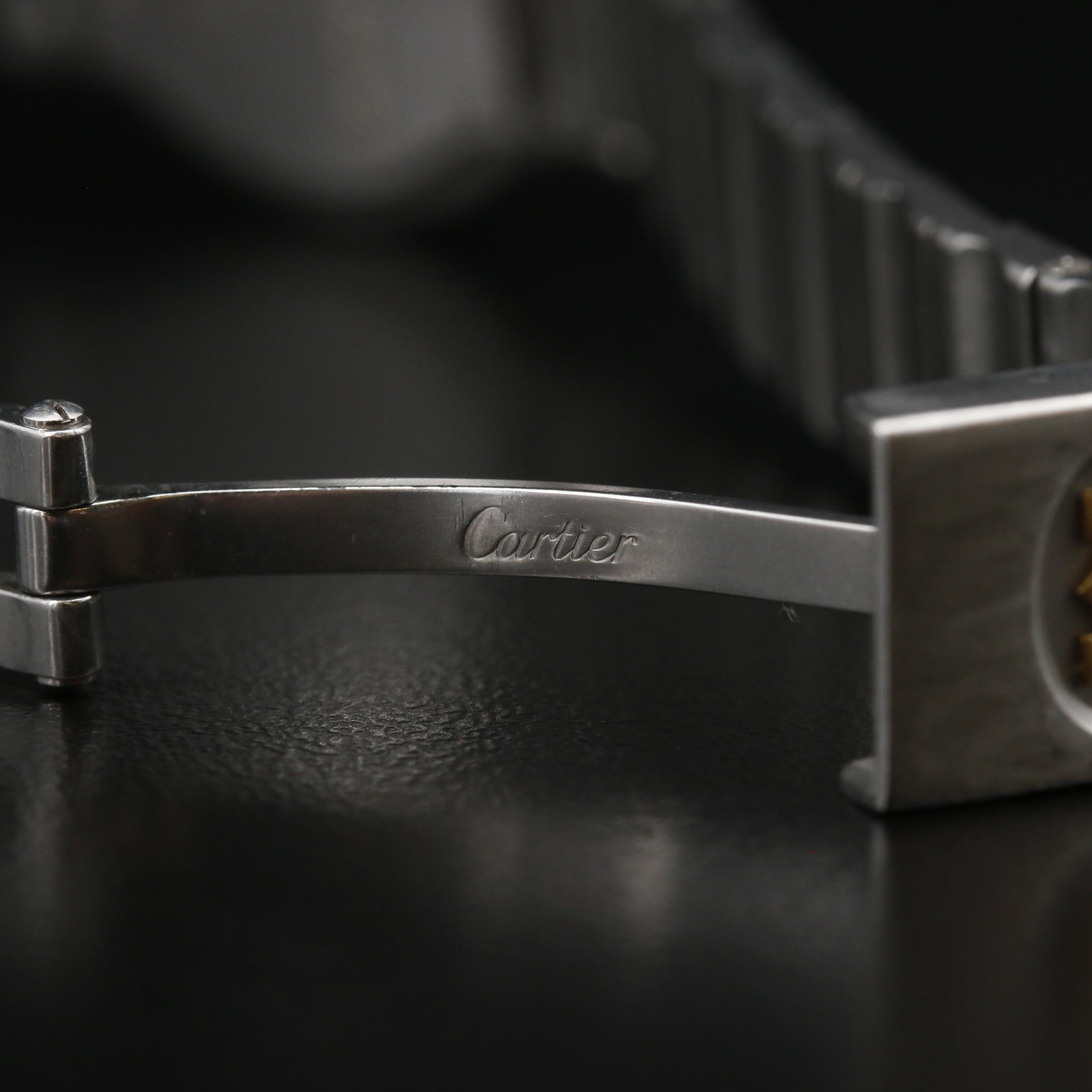 Cartier Santos "Octagon" 18K and Stainless Steel Quartz Watch