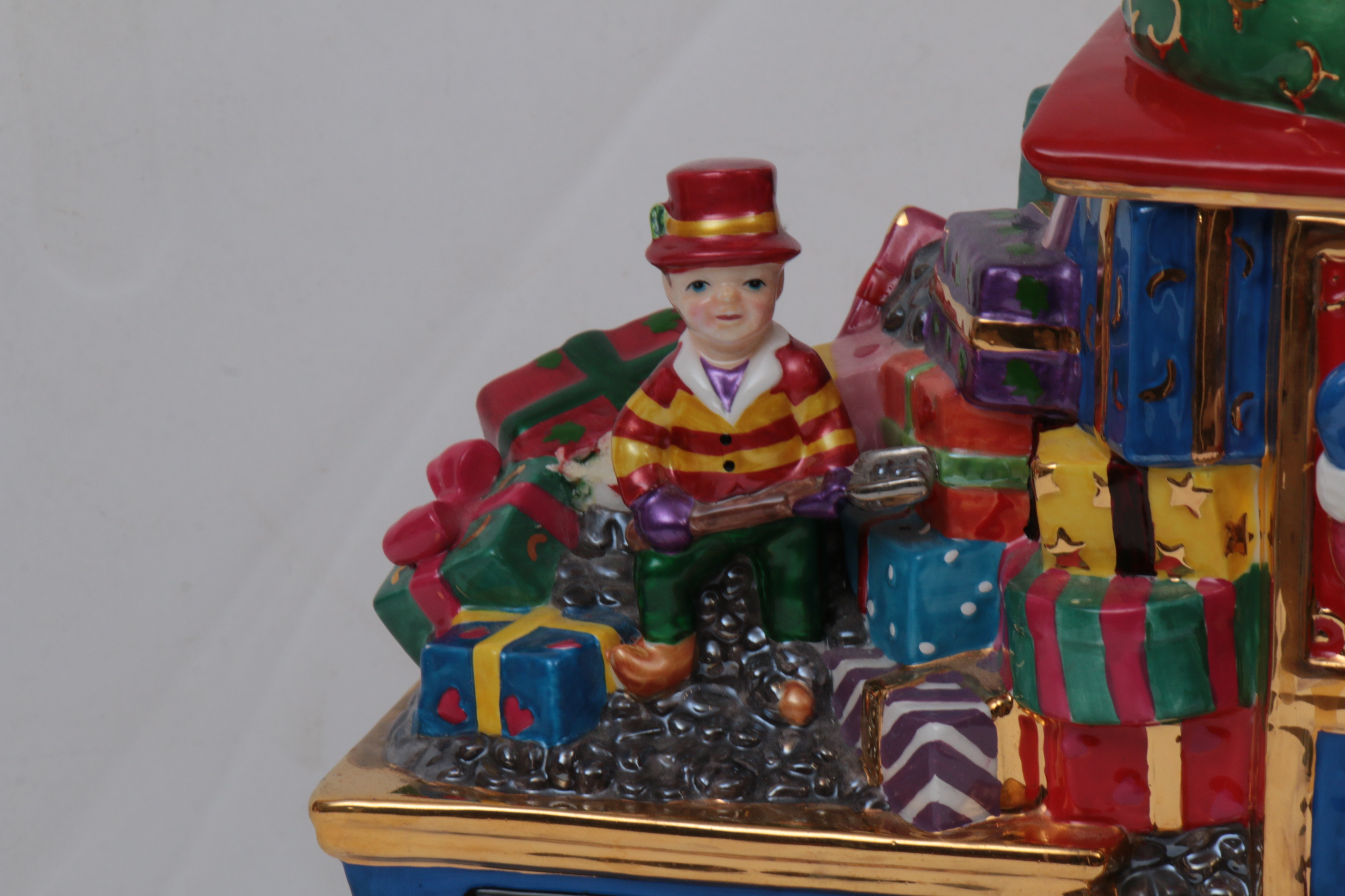 Christopher Radko Figural Christmas Train Cookie Jar