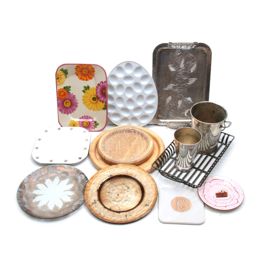 Cheryl & Co. and Other Platters, Trays, and Ice Buckets