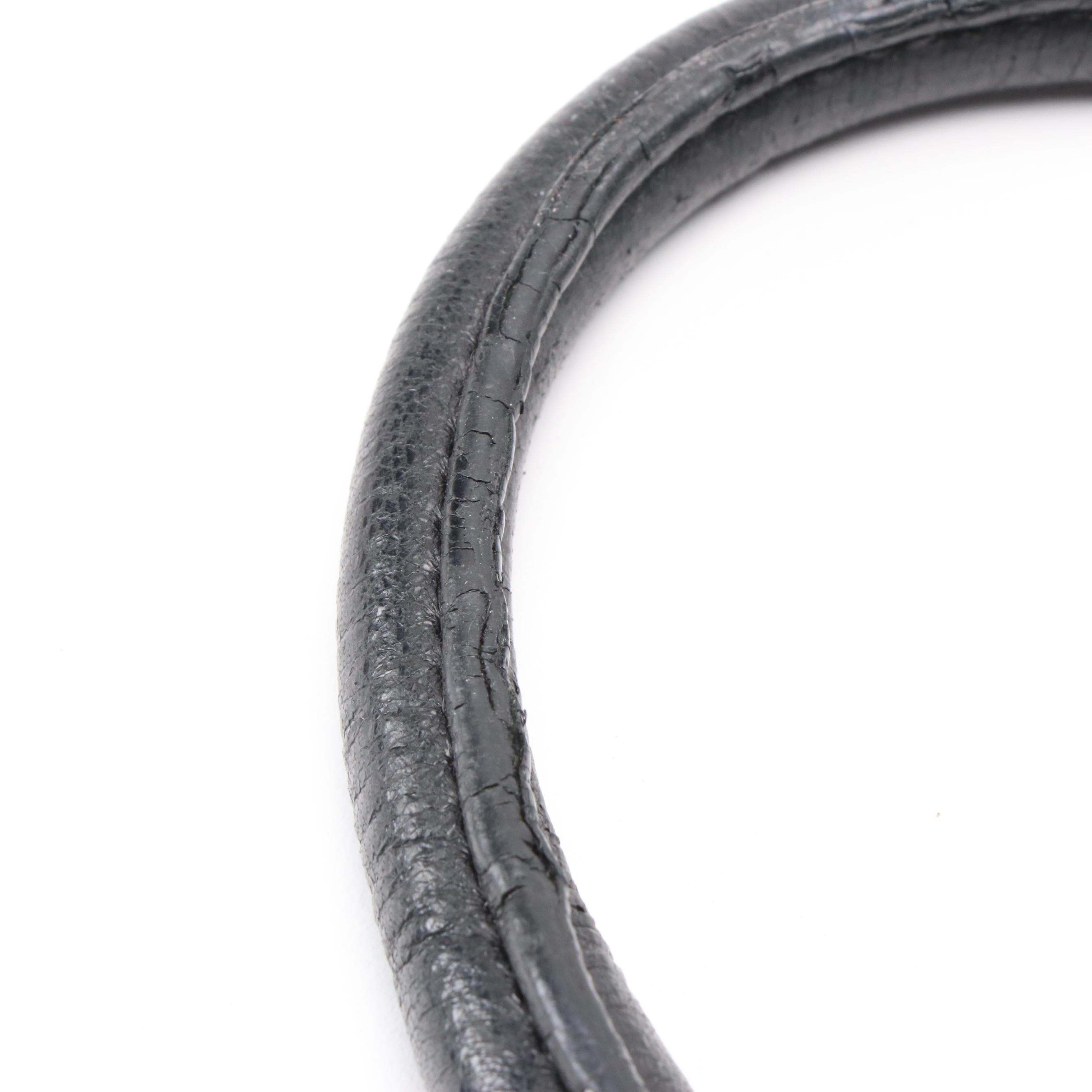 Prada Gathered Nylon Tote Handbag in Black with Leather Trim