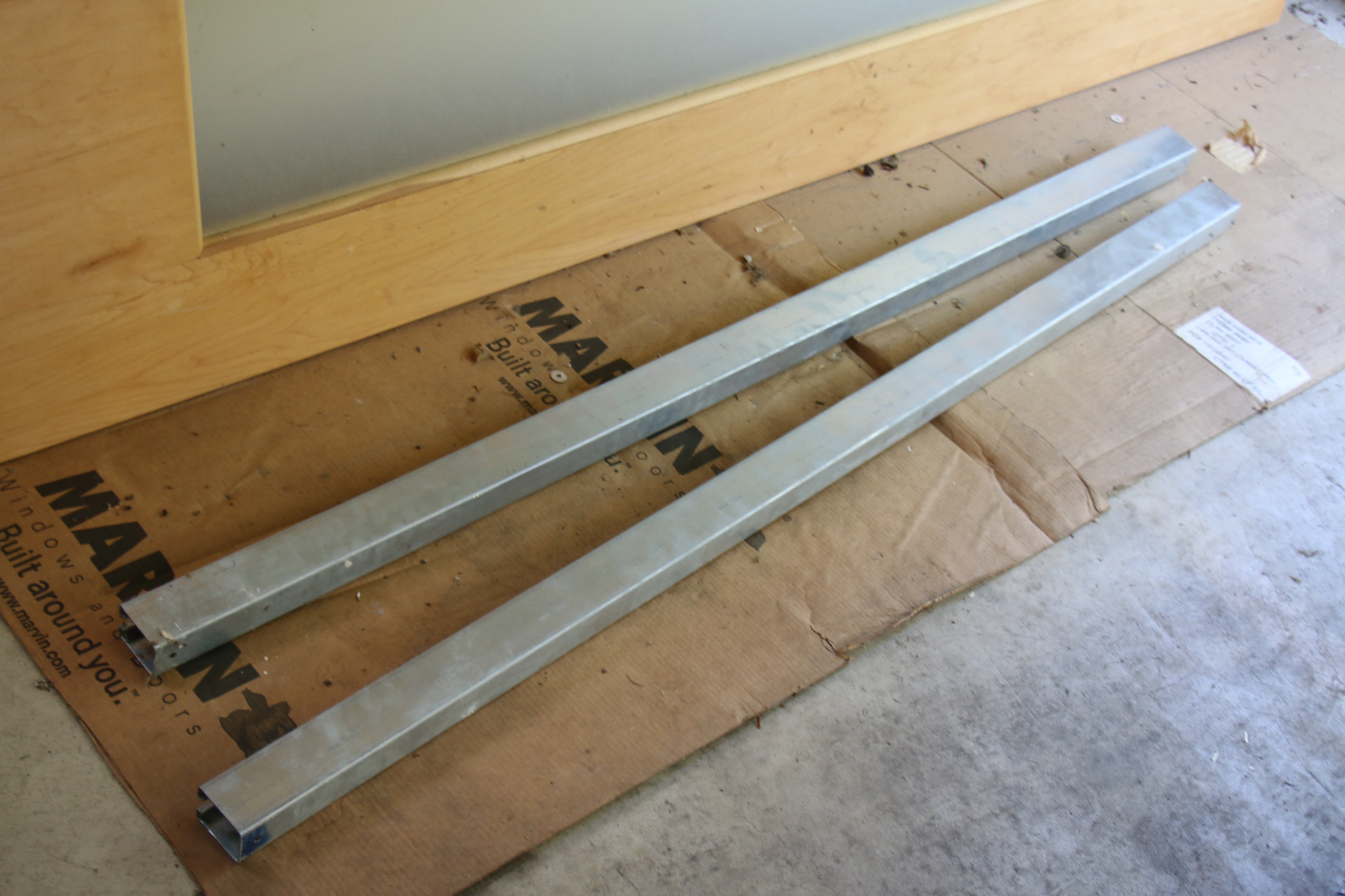 Maple and Frosted Glass Sliding Barn Door, Contemporary