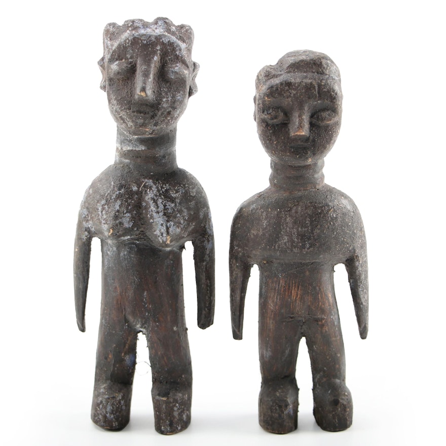 Mbuti Hand-Carved Wood Fertility Dolls, Democratic Republic of the Congo