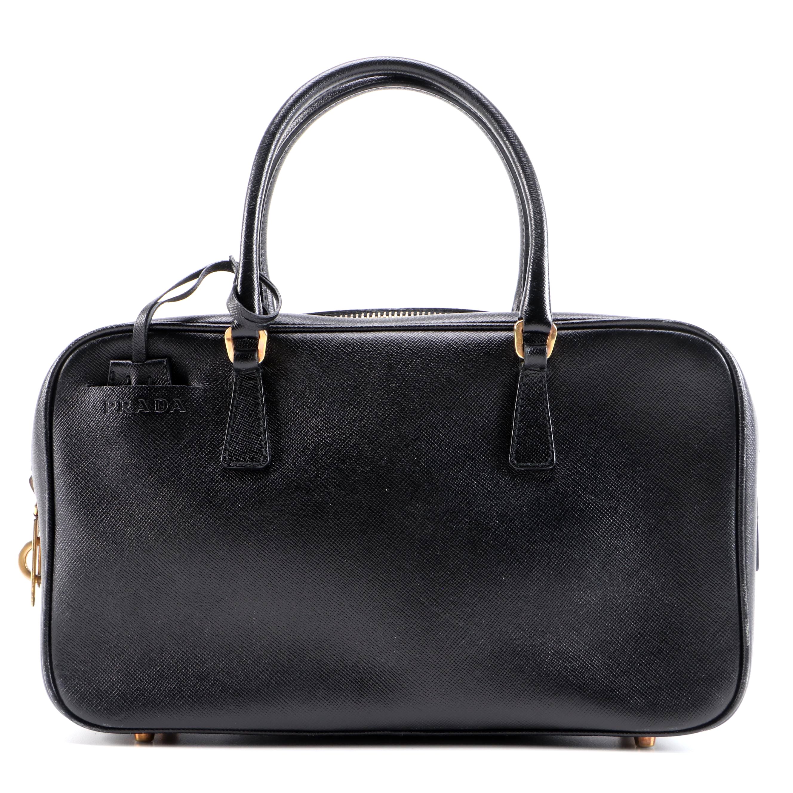 Prada Black Saffiano Leather Handbag