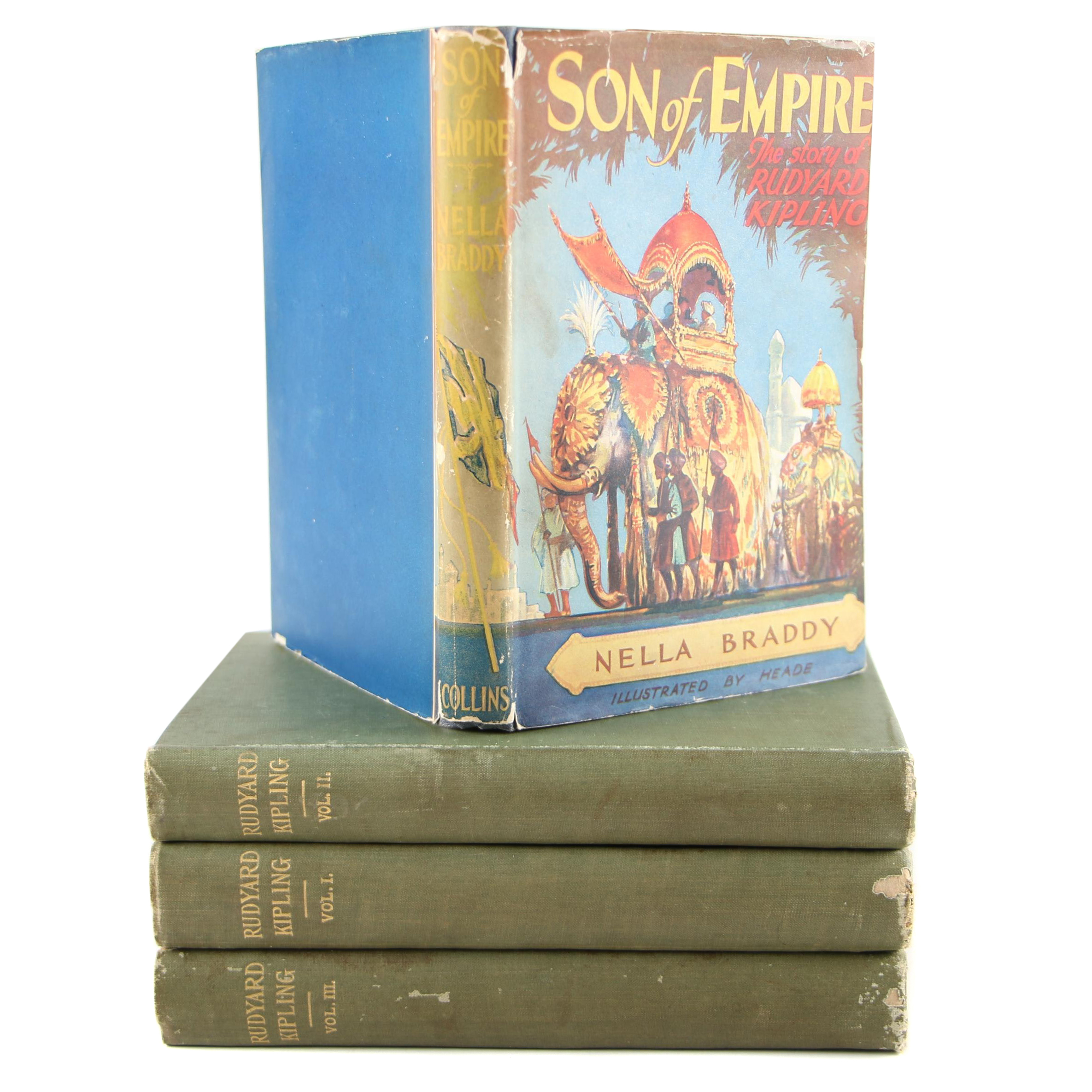 First Edition "Son of Empire: The Story of Rudyard Kipling" with Anthologies