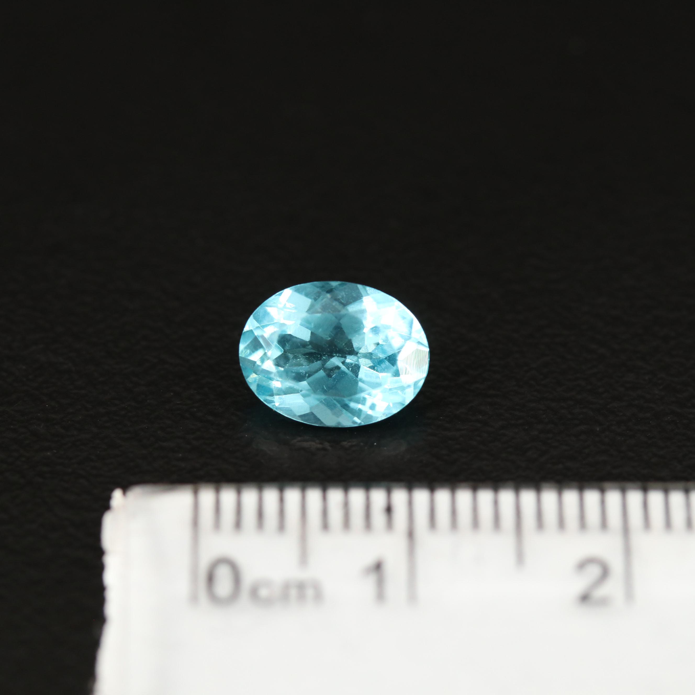 Loose 2.03 CT Oval Faceted Apatite