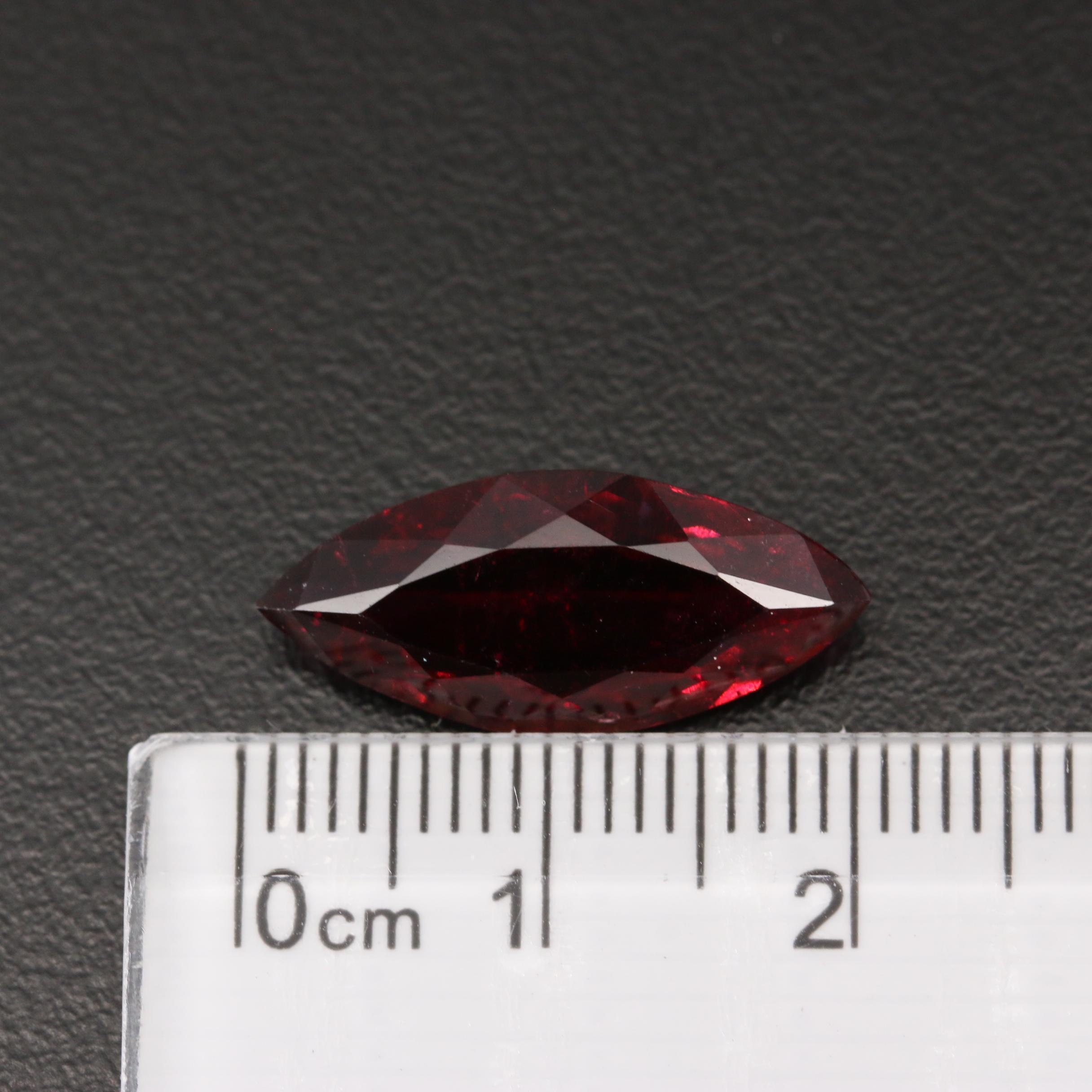 Loose 4.82 CT Marquise Faceted Rubellite
