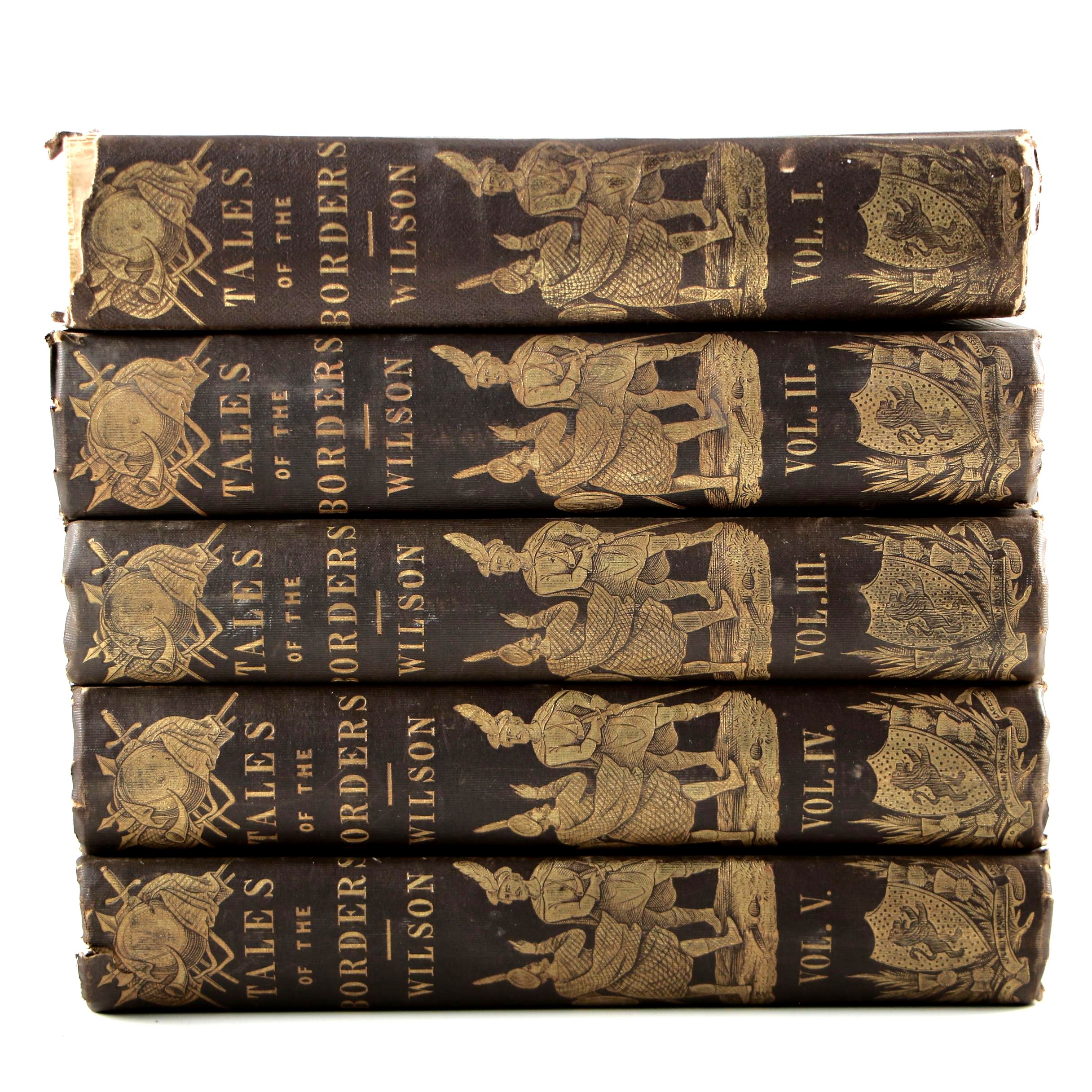 "Wilson's Tales of the Borders" Complete Five-Volume Set, 1848–1853