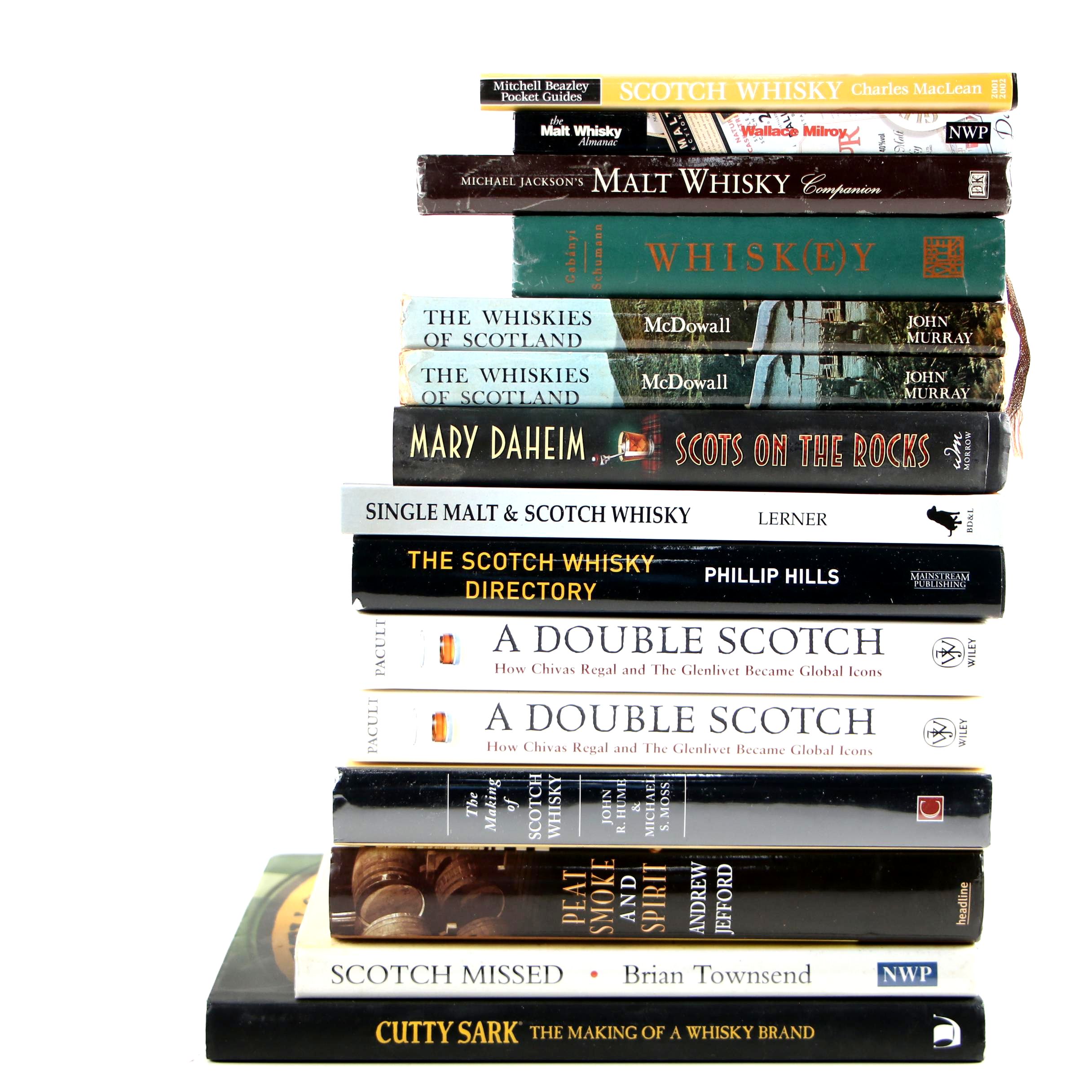 First Edition "Peat Smoke and Spirit" by Jefford with Other Scotch Whisky Books