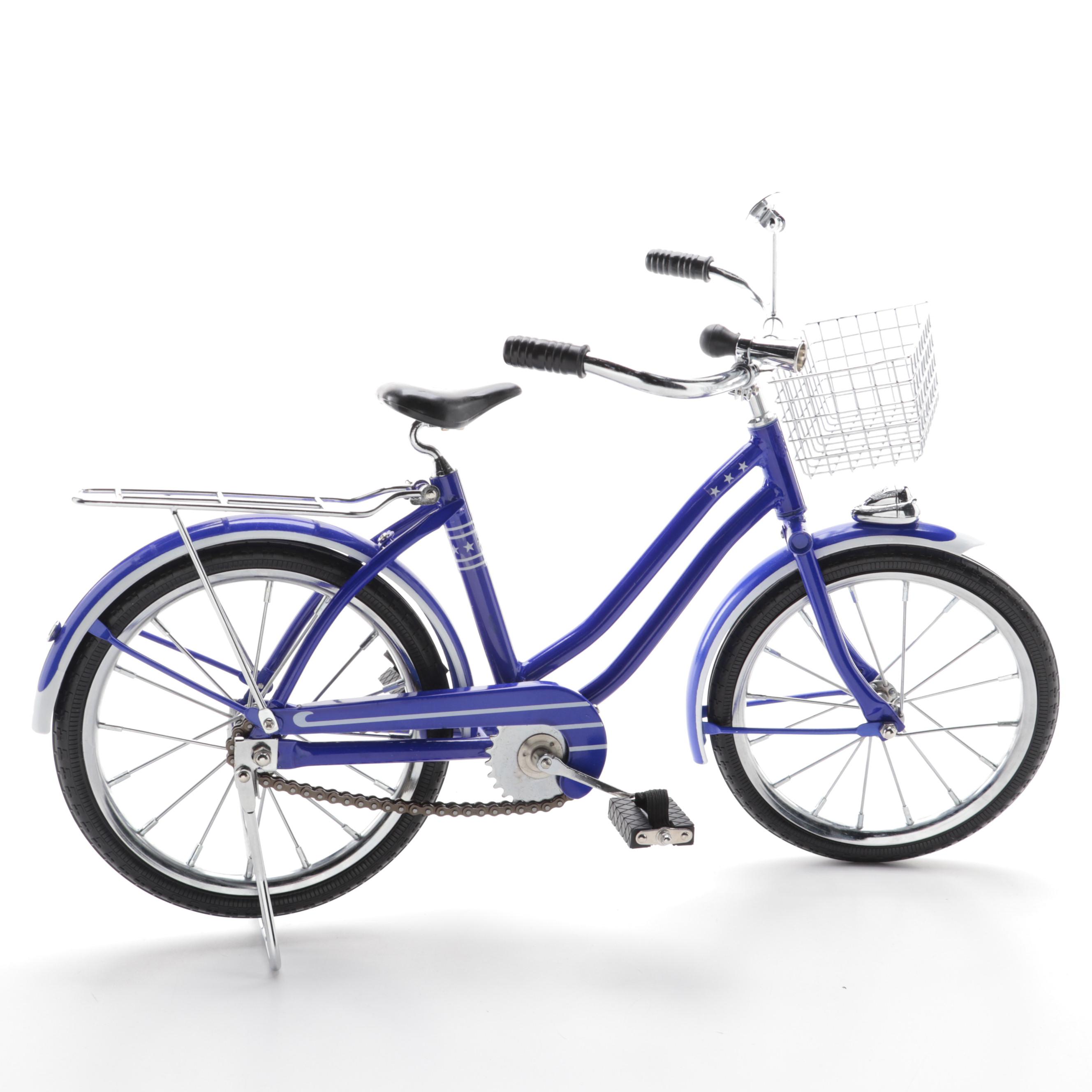 American Girl Molly McIntire Pleasant Company Blue Doll Bicycle, Retired