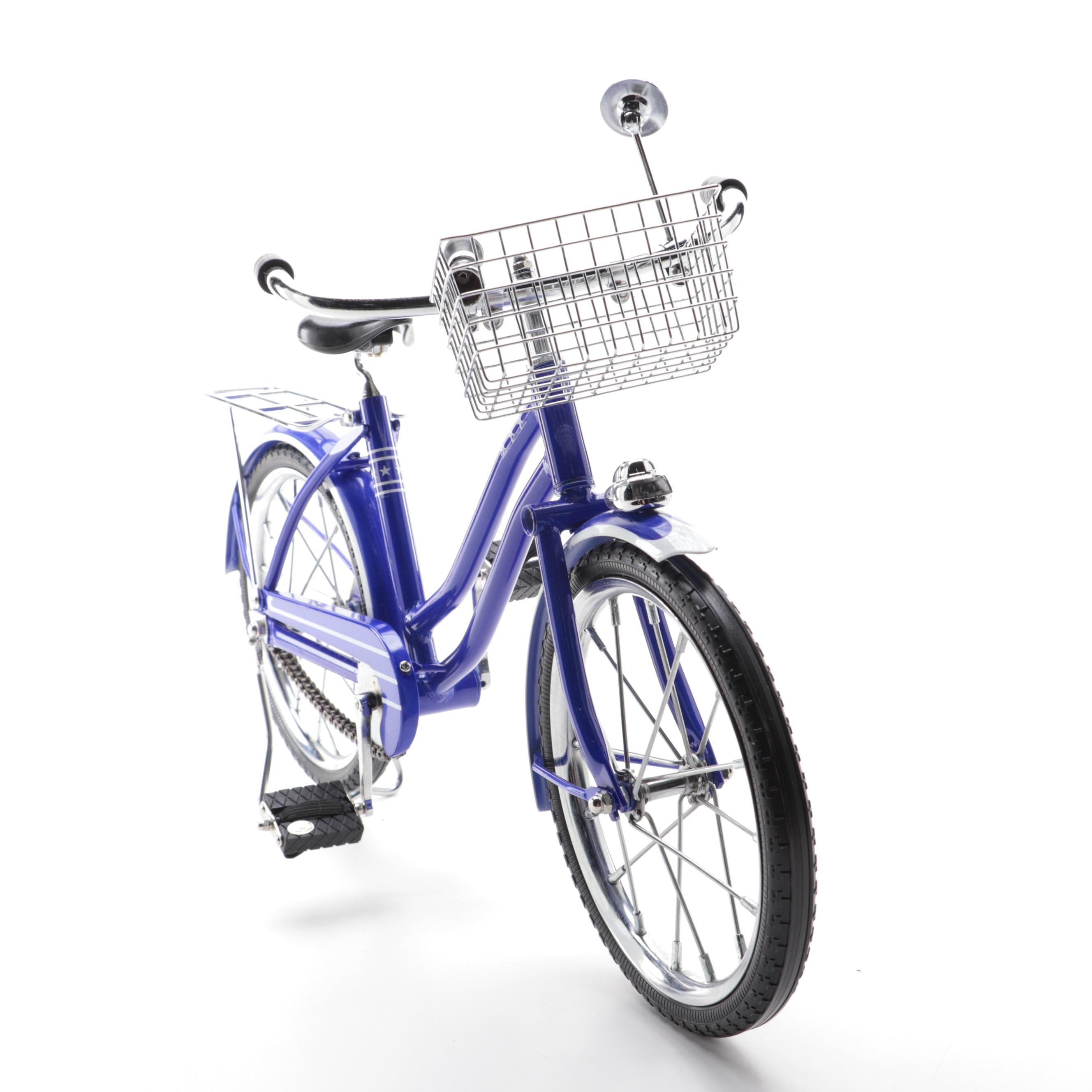 American Girl Molly McIntire Pleasant Company Blue Doll Bicycle, Retired