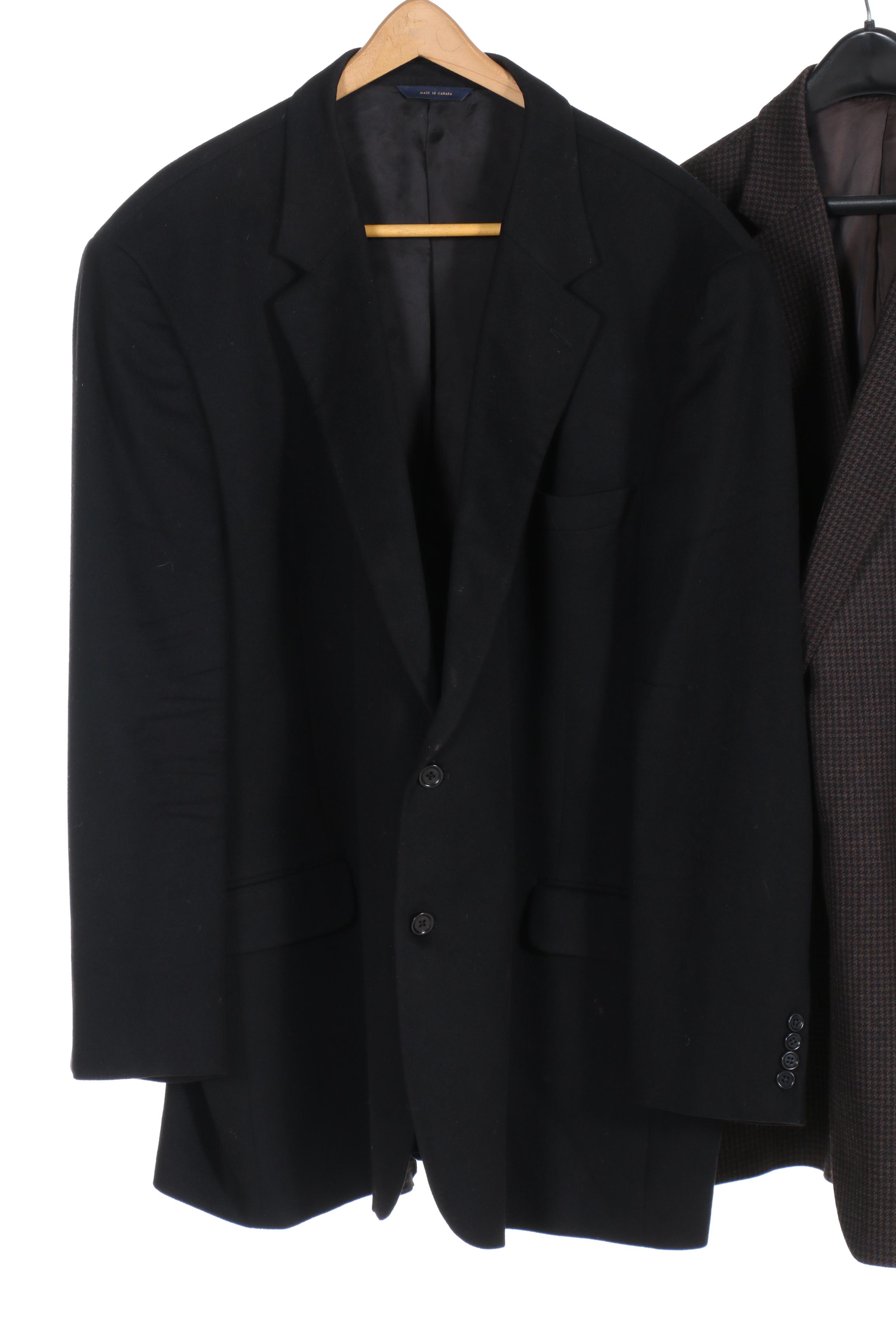 Cashmere and Camel Hair Suit Jackets, Including Ralph Lauren and Brooks Brothers