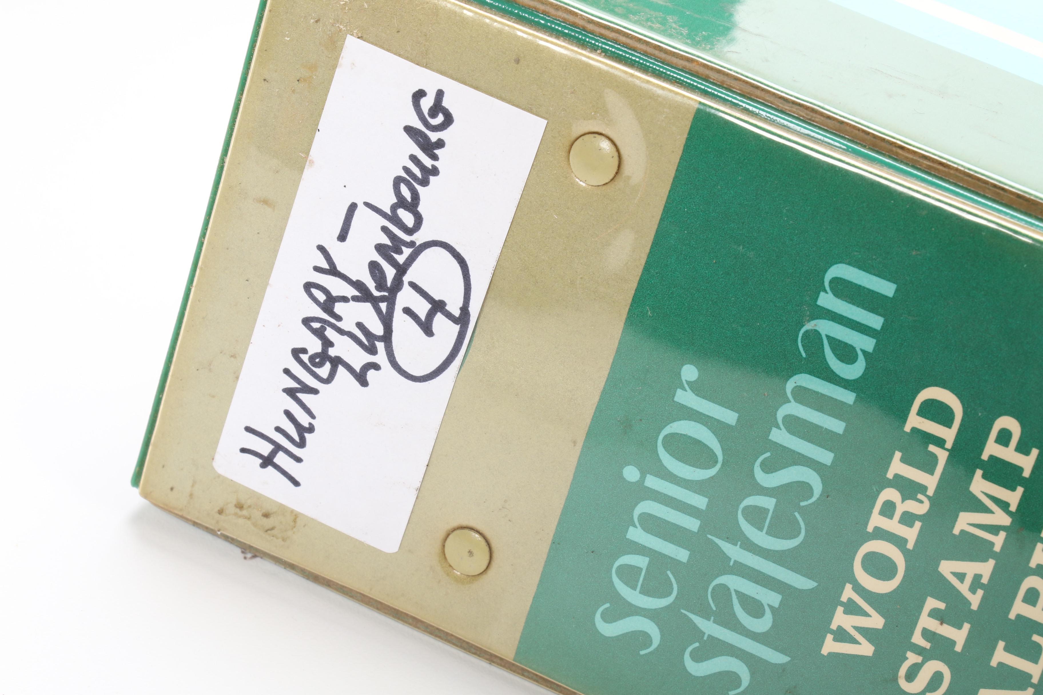 World Postage Stamp Collection In Six Senior Statesman World Stamp Albums