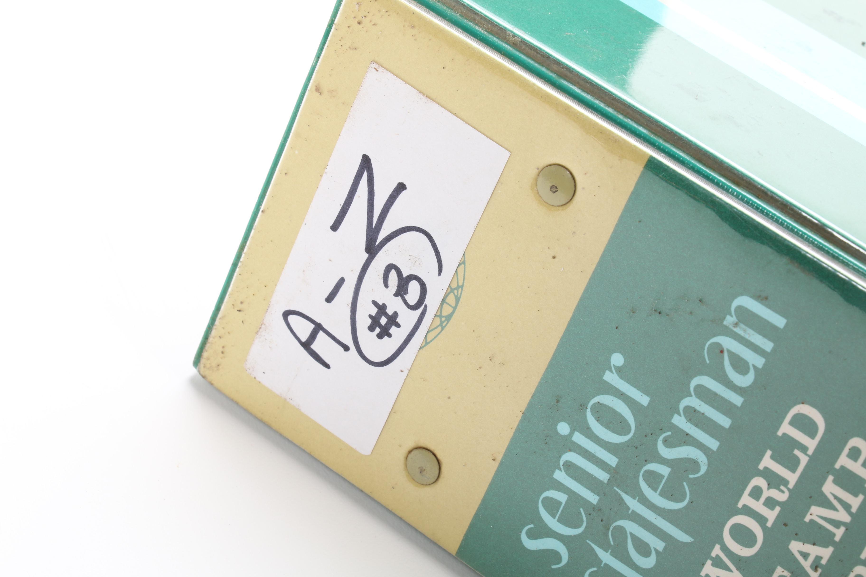 World Postage Stamp Collection In Six Senior Statesman World Stamp Albums