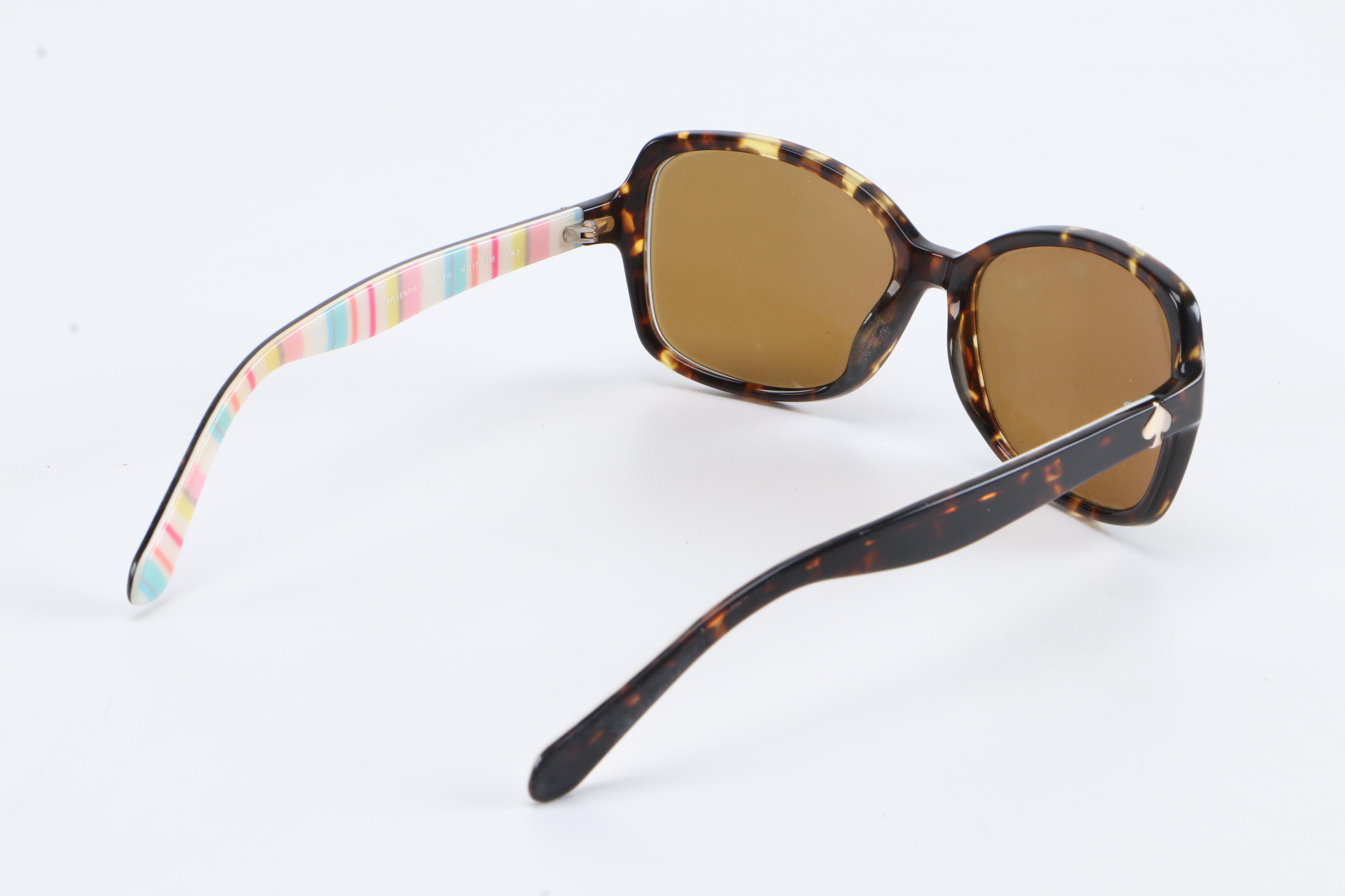 Kate Spade New York Hello Sunshine Polarized Sunglasses in Tortoise