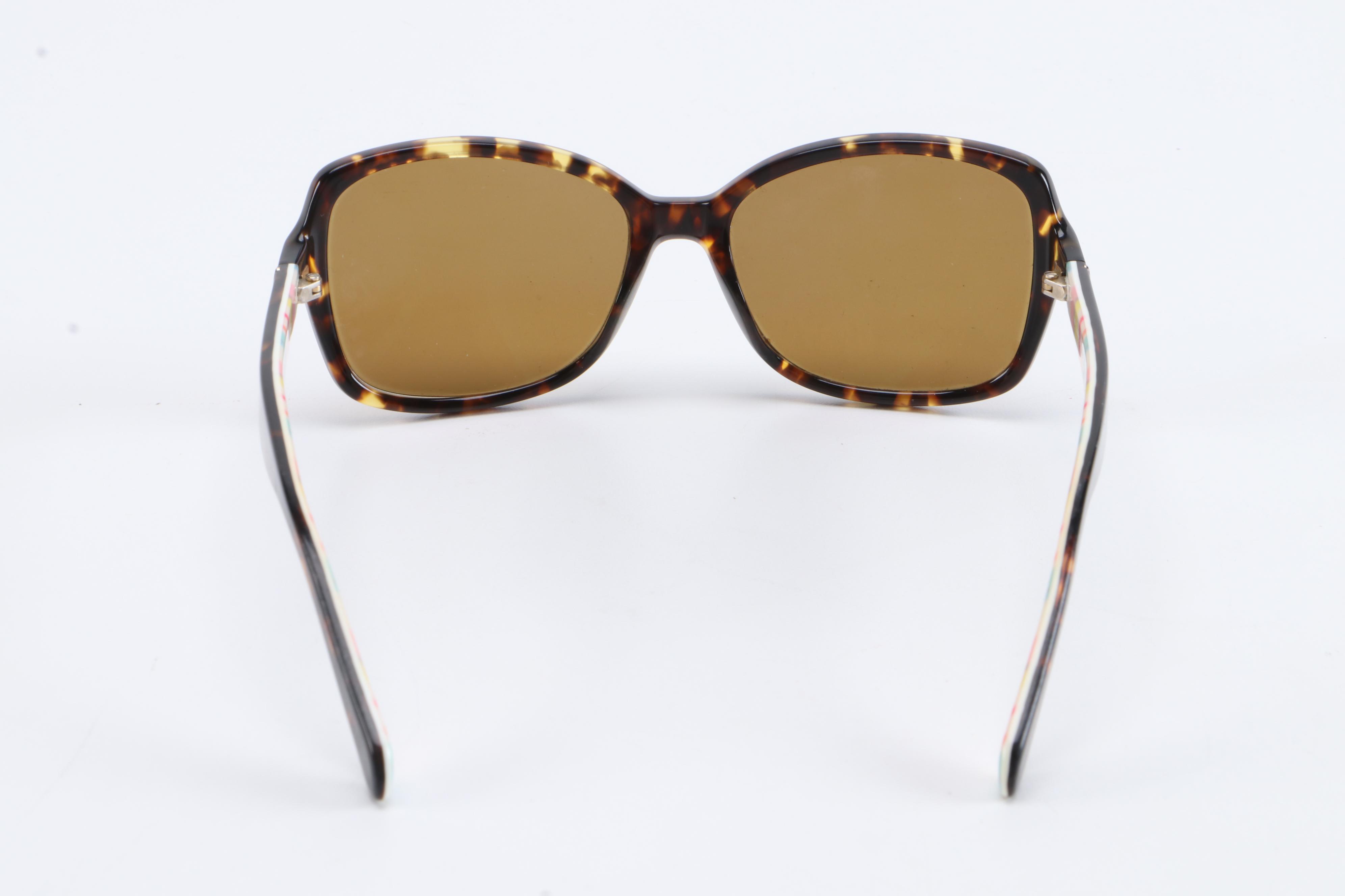 Kate Spade New York Hello Sunshine Polarized Sunglasses in Tortoise