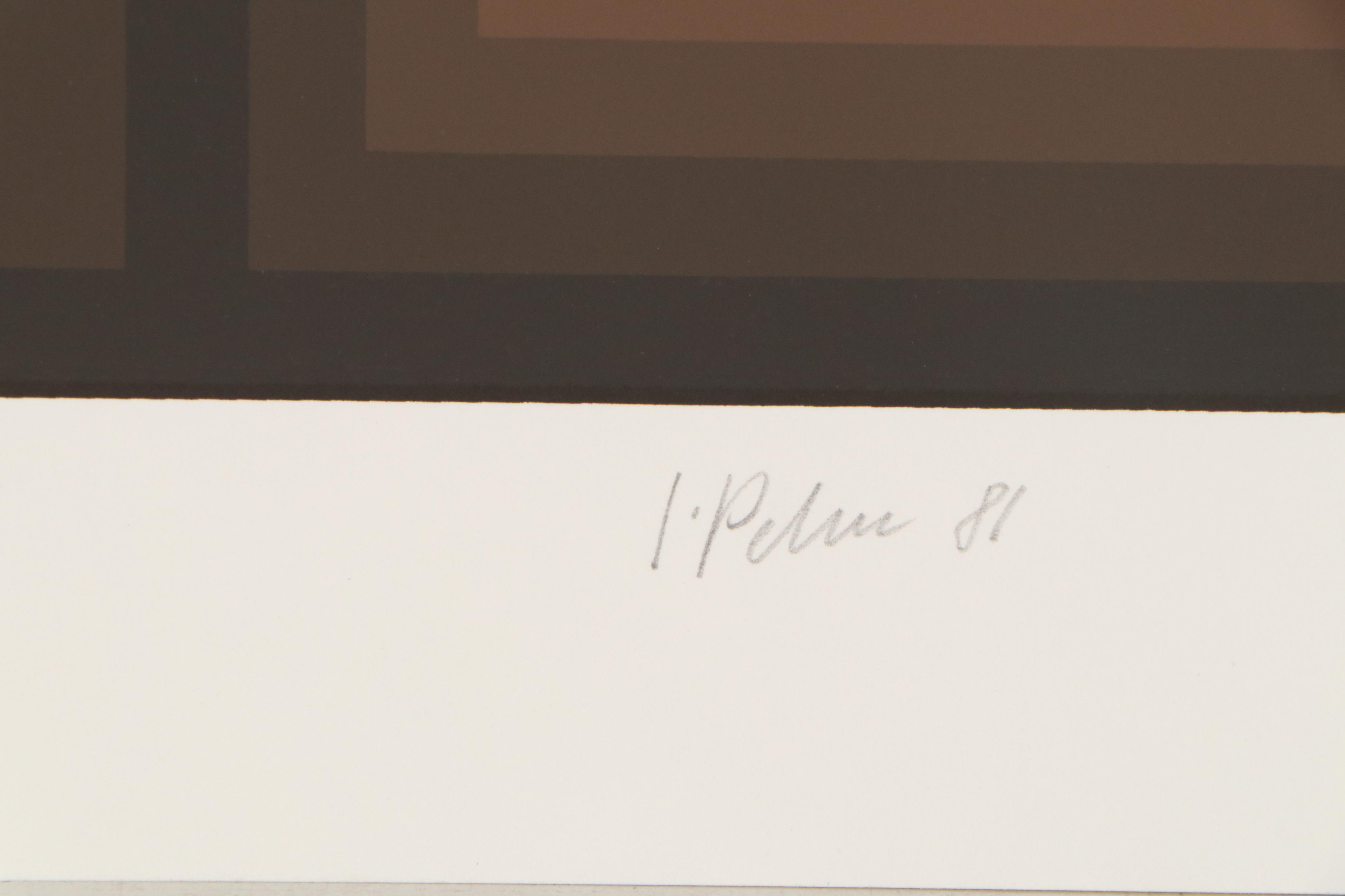 Jurgen Peters Serigraph Print "Infinitive", 1981