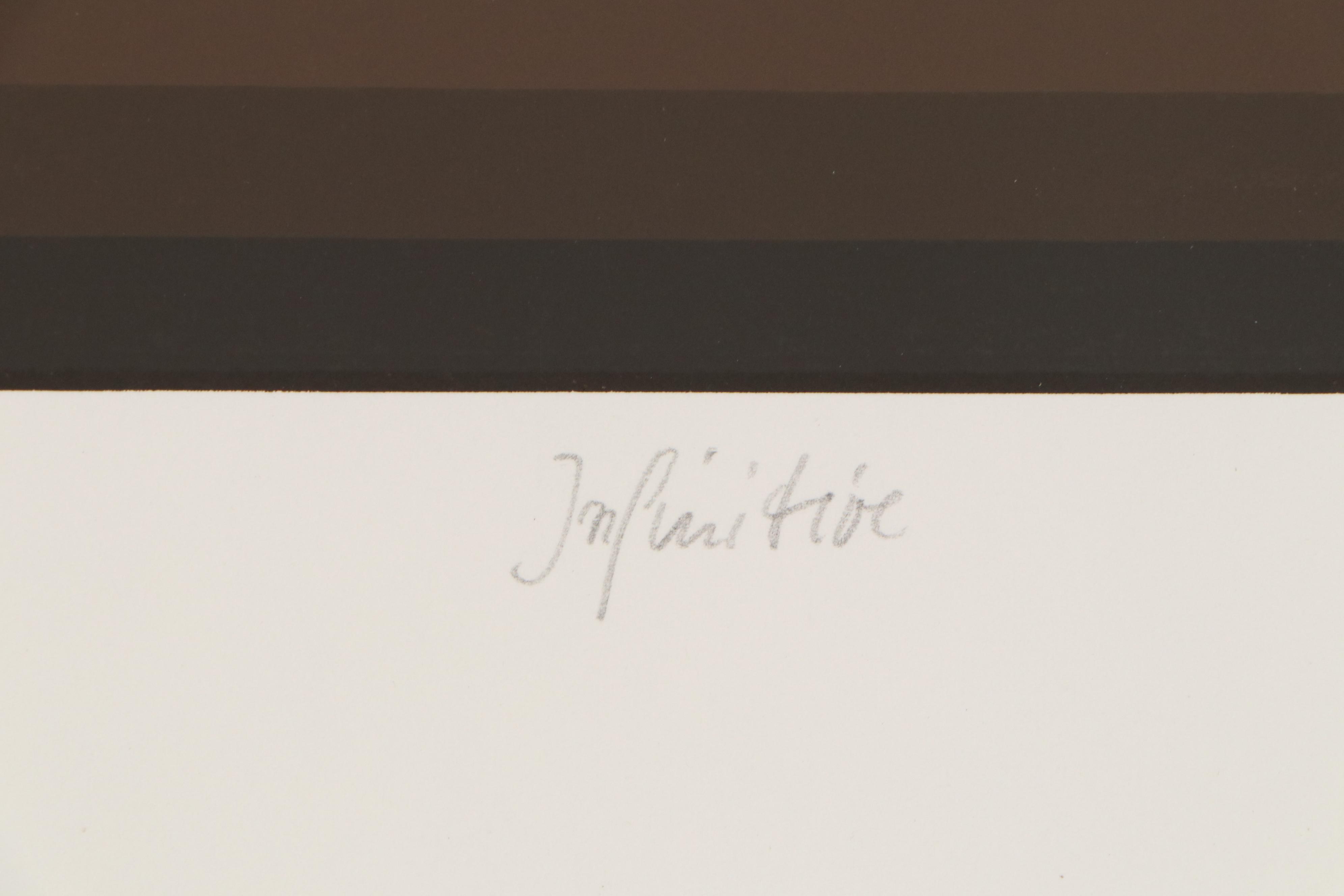 Jurgen Peters Serigraph Print "Infinitive", 1981