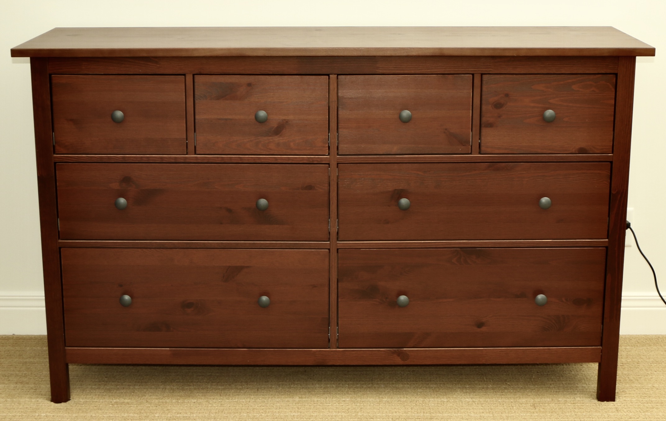 IKEA "Hemnes" Queen Size Pine Bed Frame and Dresser